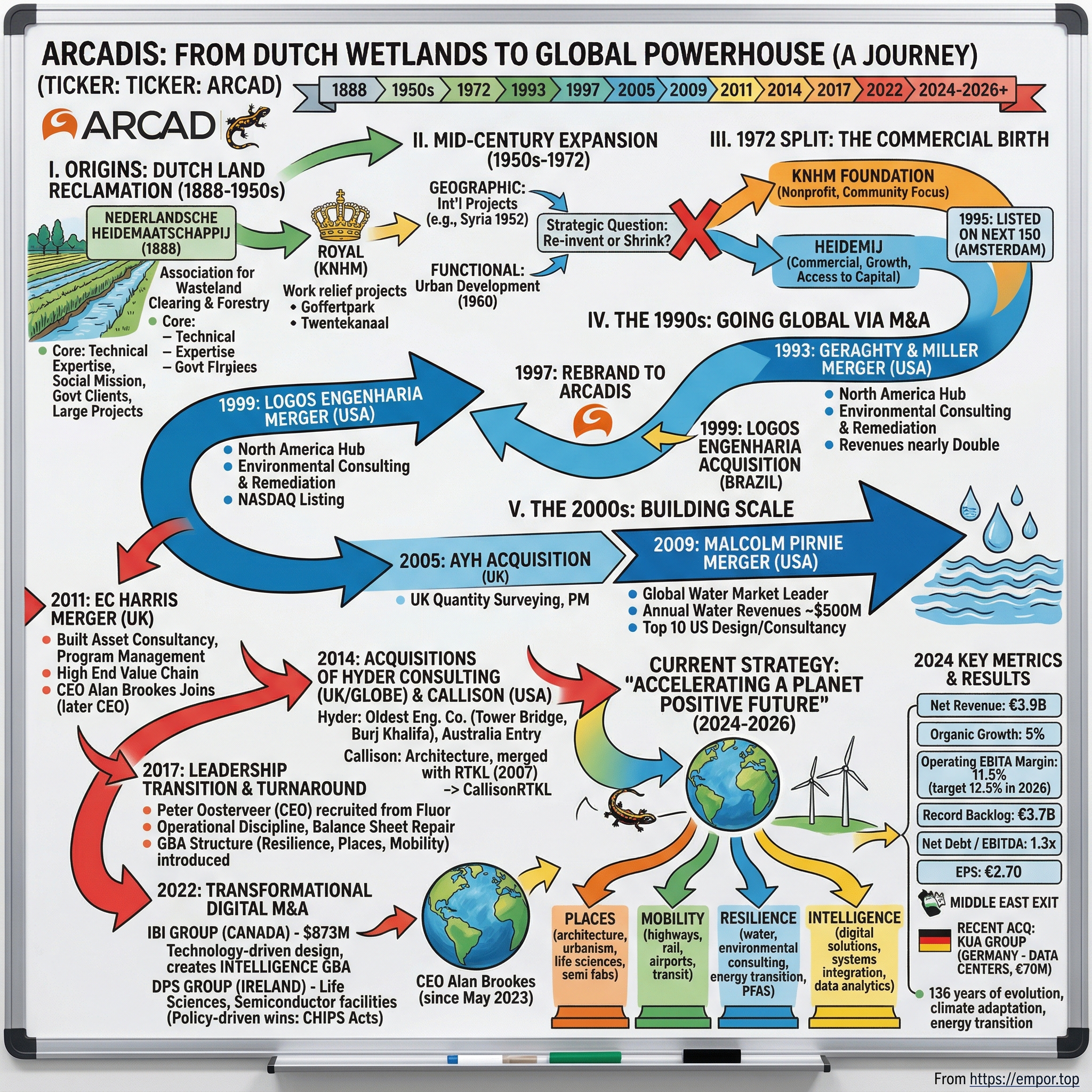 Arcadis visual story map