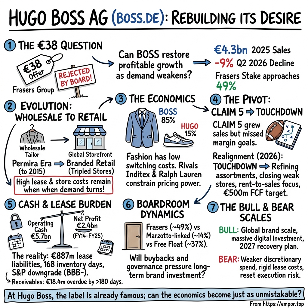 Hugo Boss AG visual story map