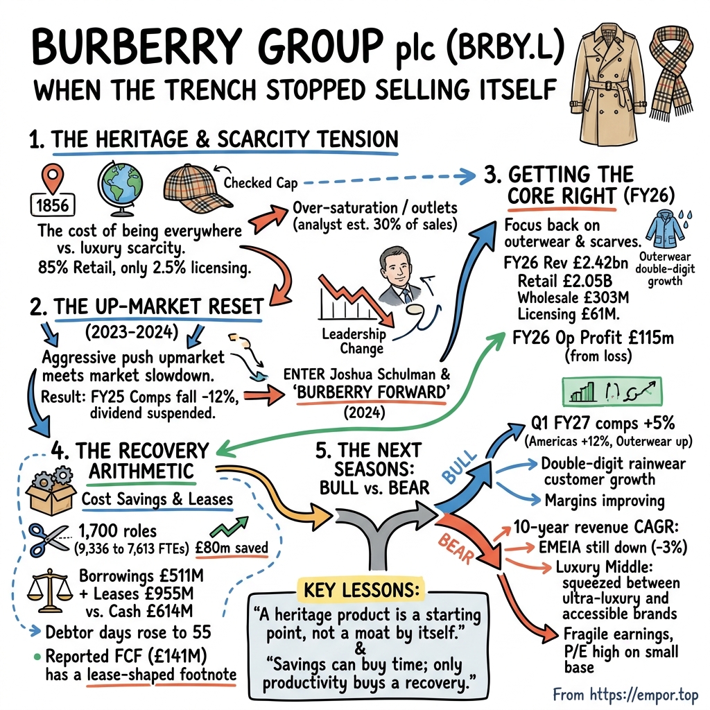 Burberry Group plc visual story map
