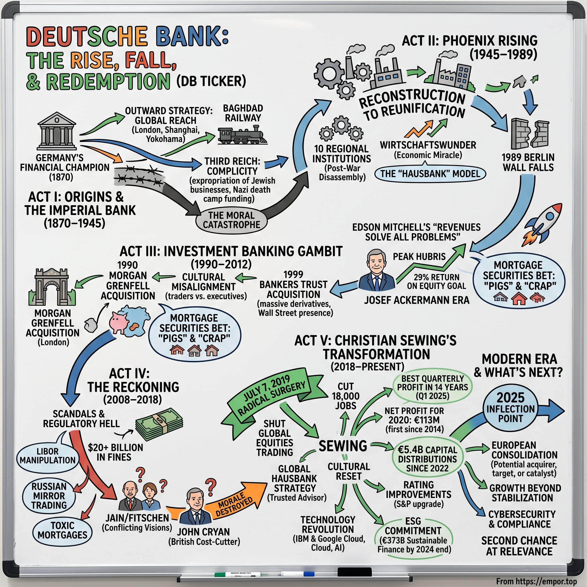 Deutsche Bank AG visual story map