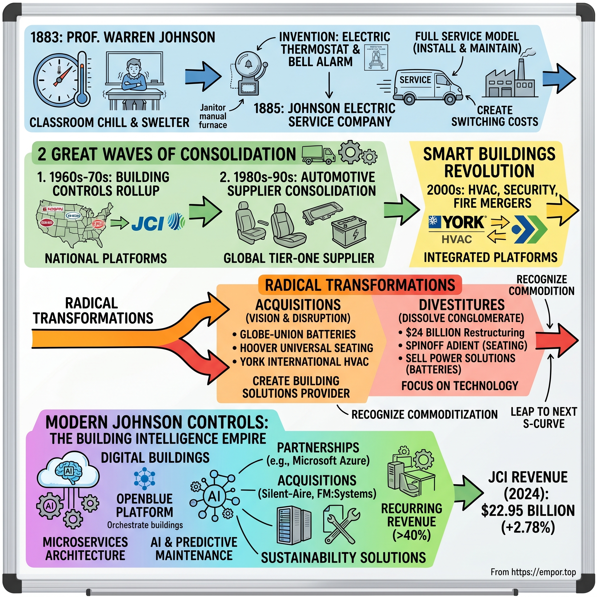 Johnson Controls International plc visual story map