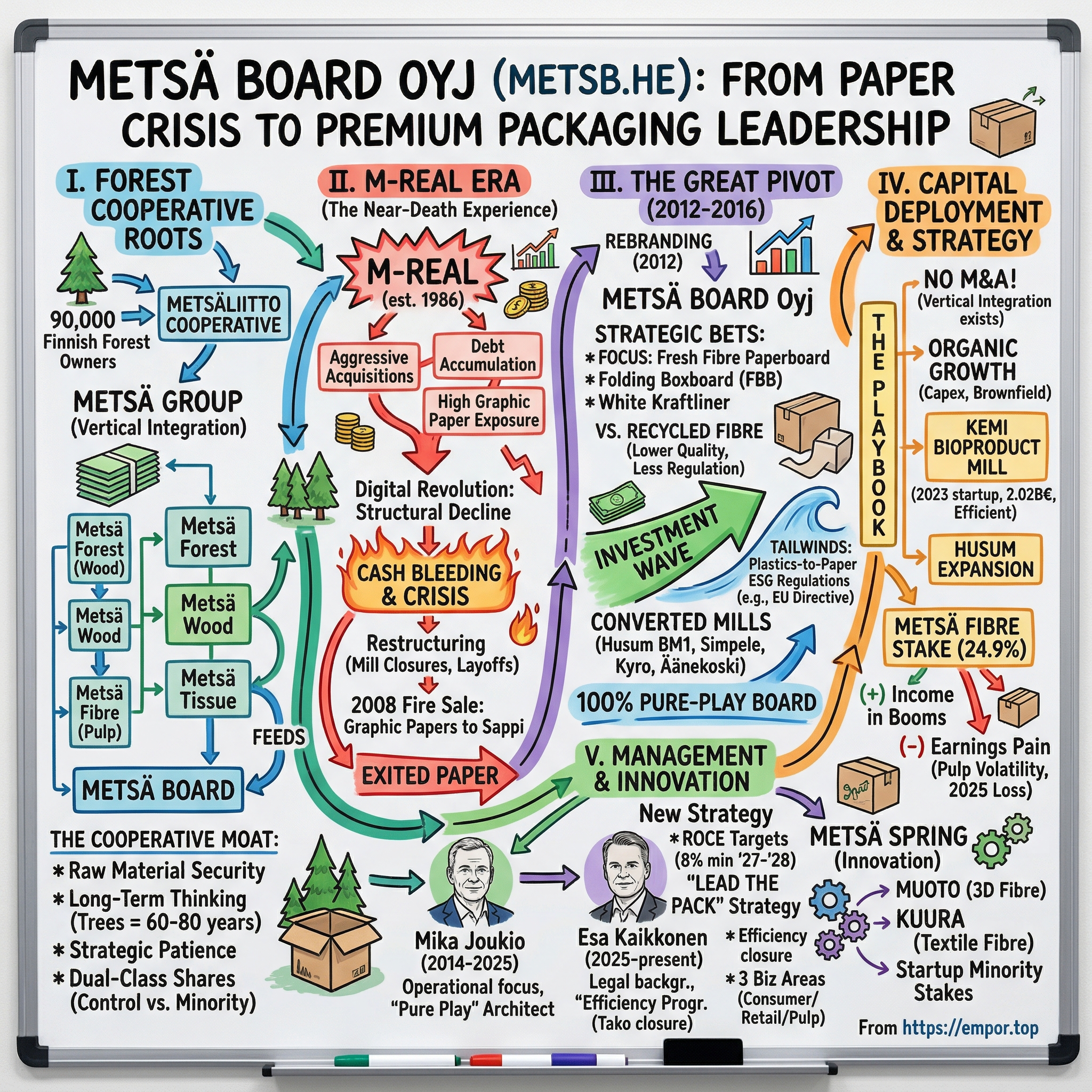 Metsä Board Oyj visual story map