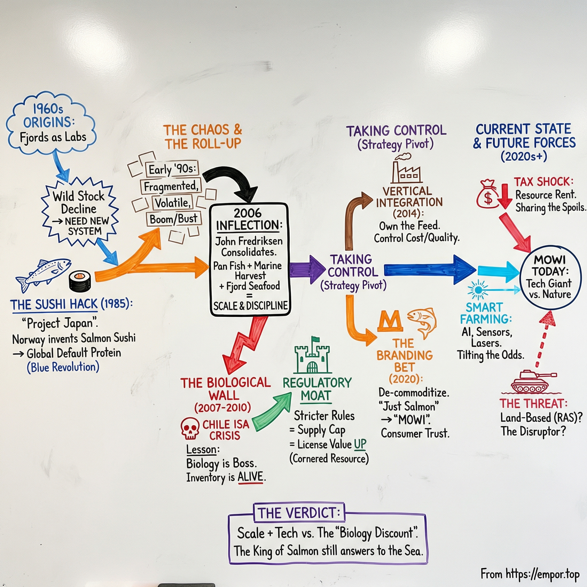 Mowi visual story map