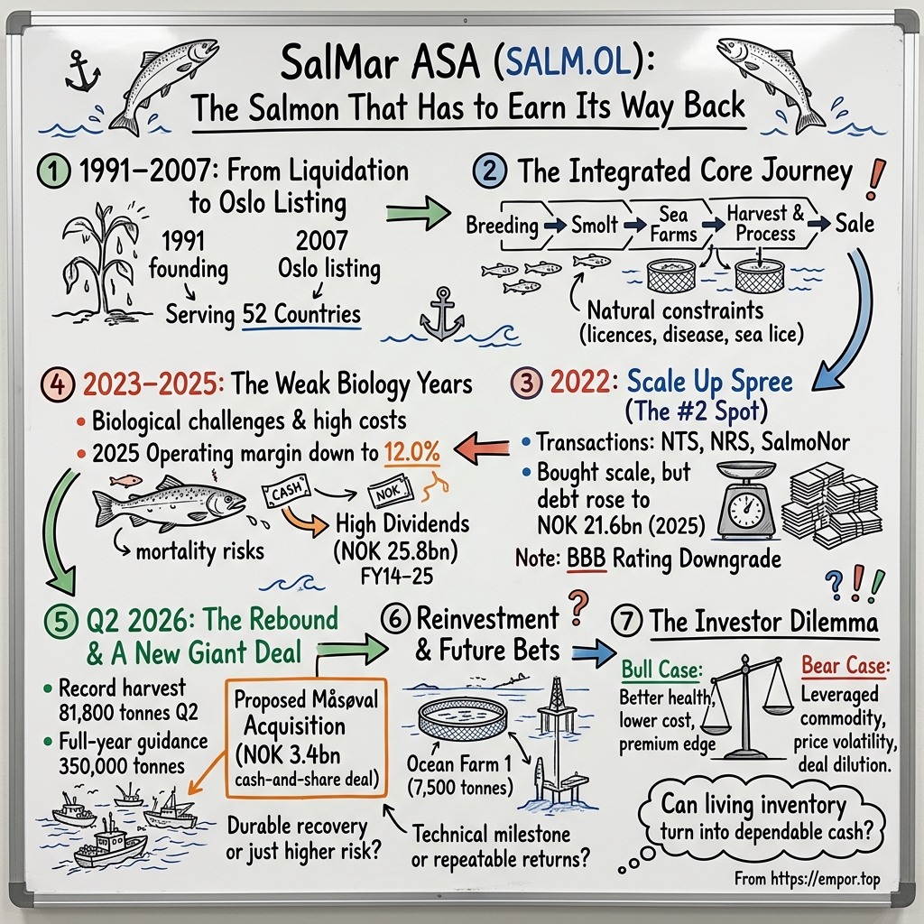 SalMar ASA visual story map