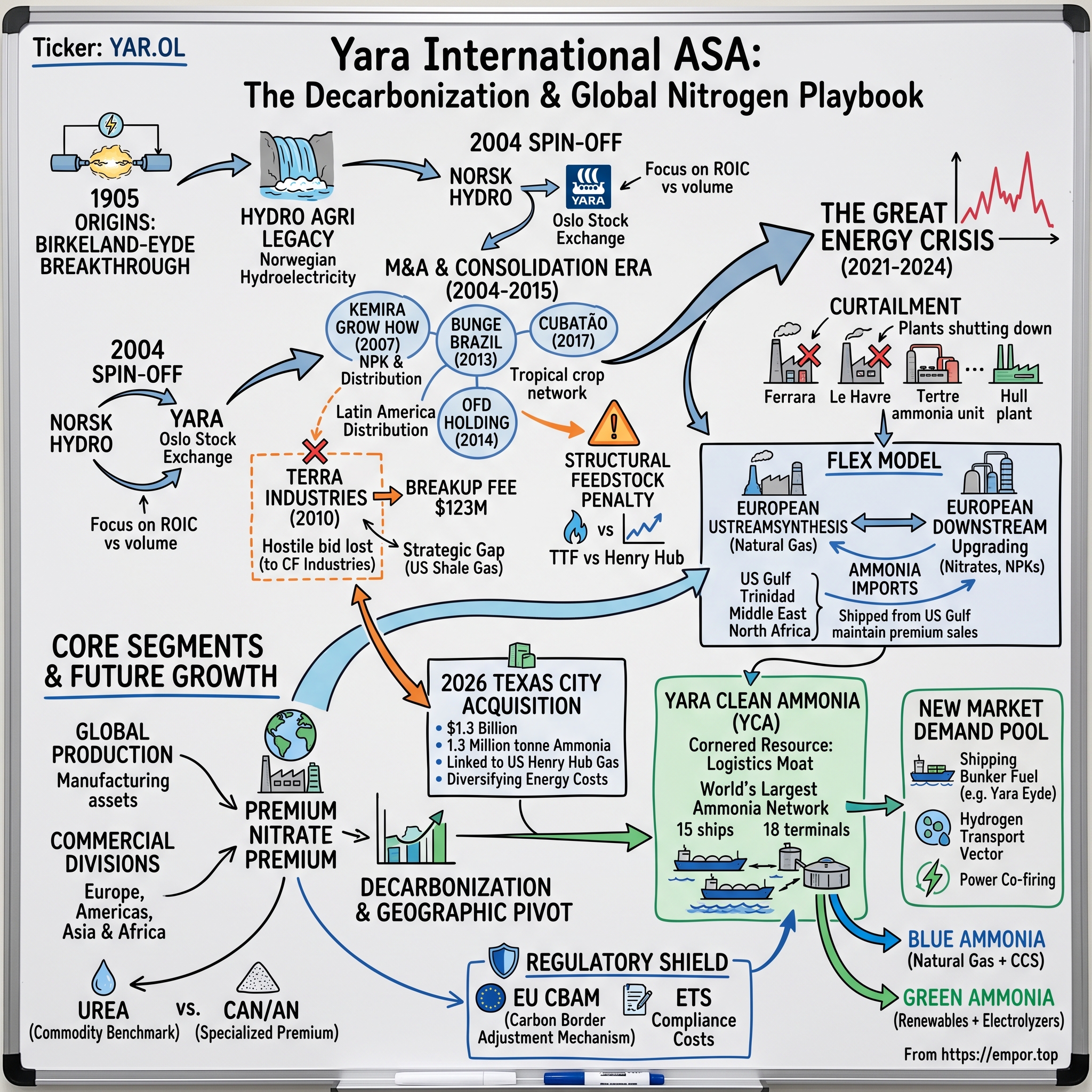 Yara International ASA visual story map