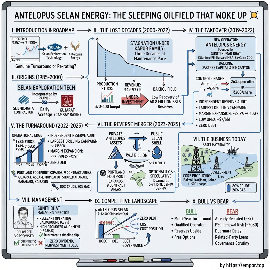 Antelopus Selan Enrgy Ltd. visual story map