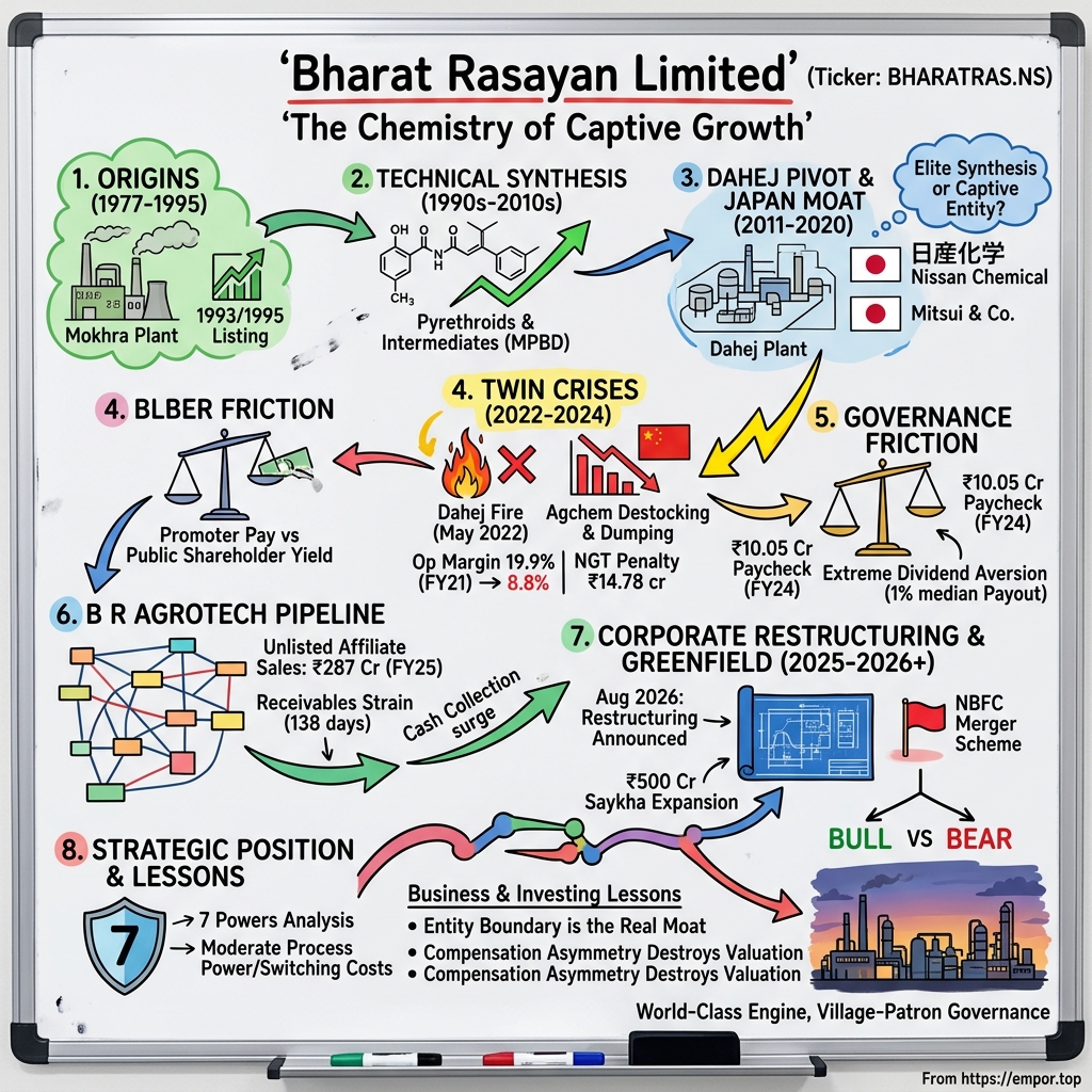 Bharat Rasayan Limited visual story map