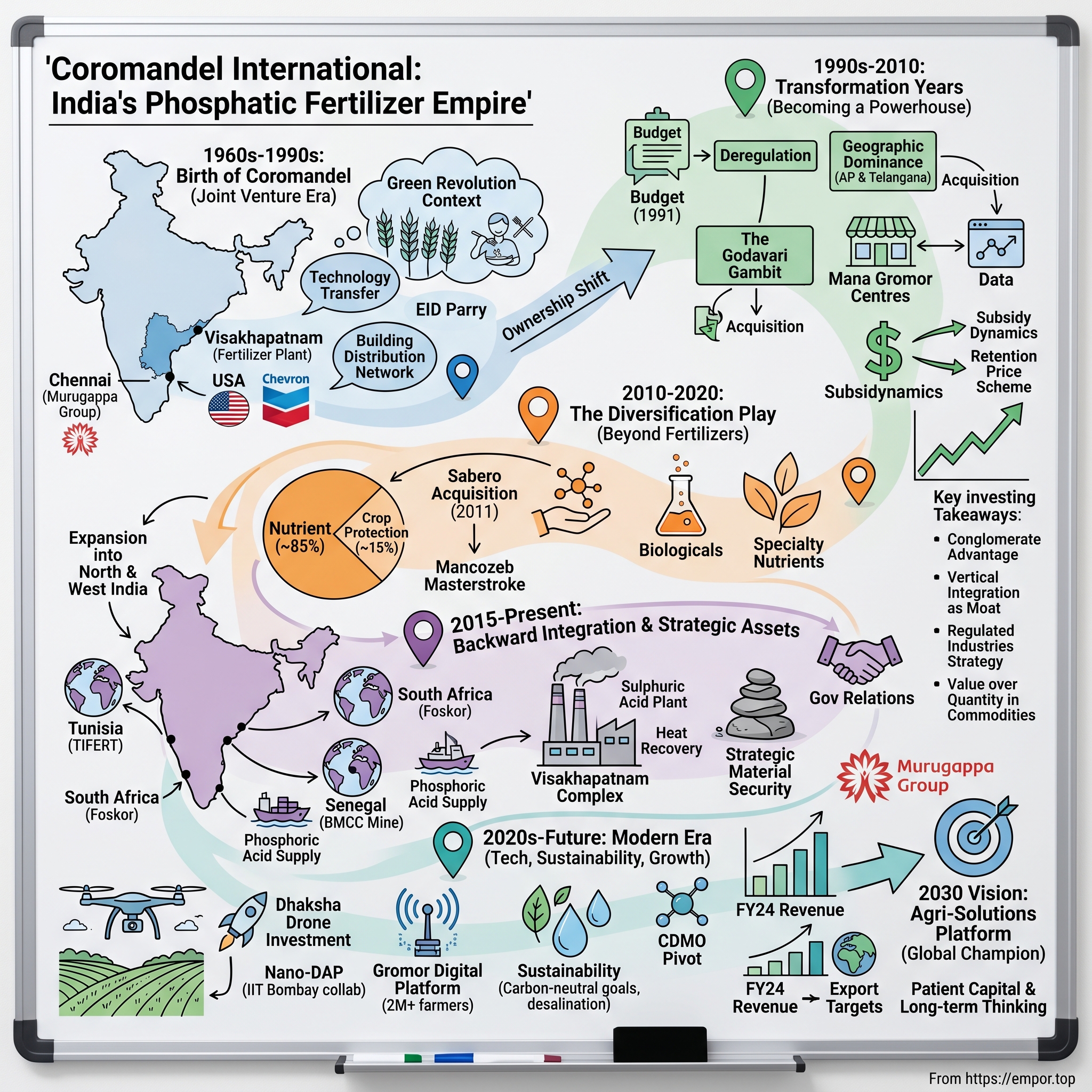 Coromandel International visual story map