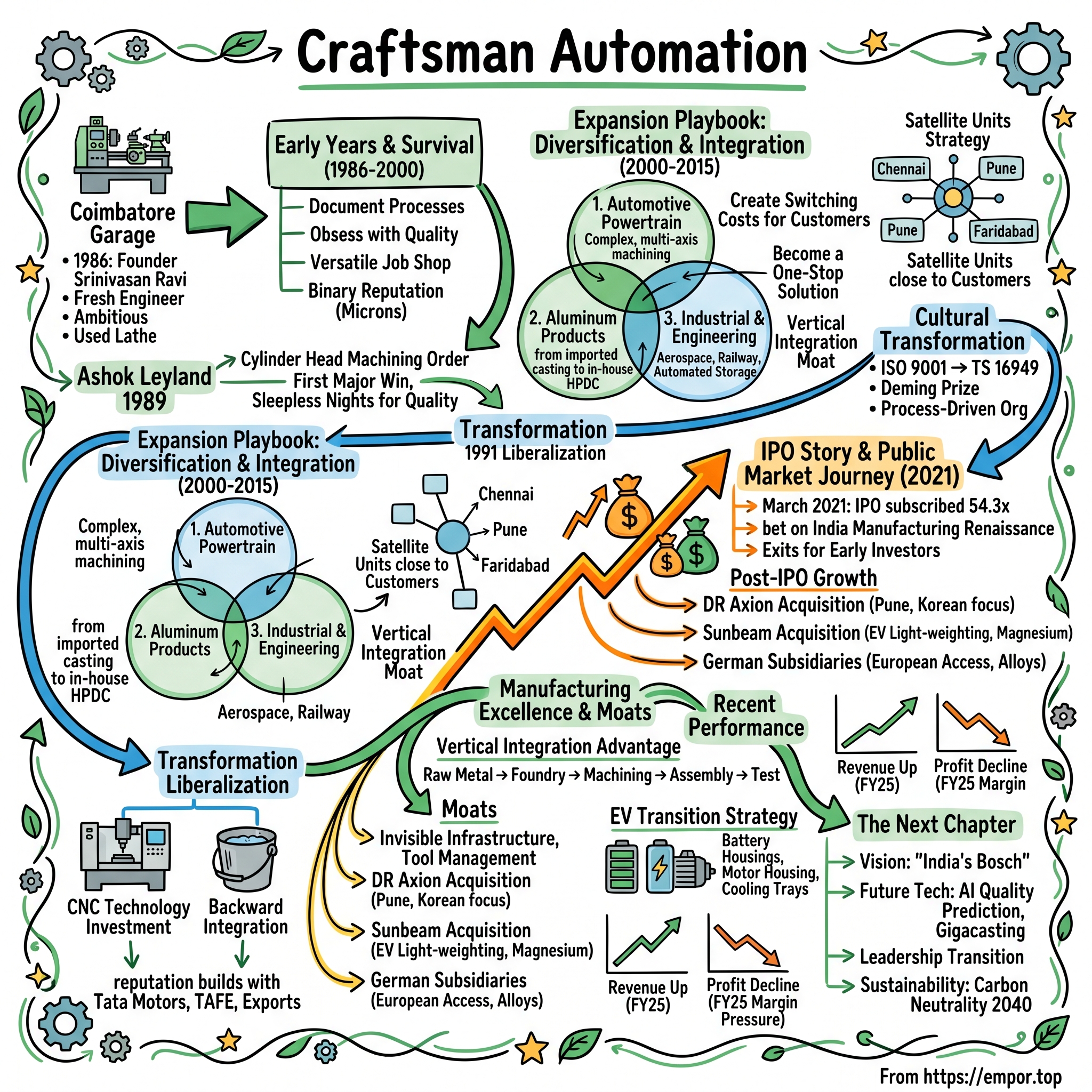 Craftsman Automation visual story map