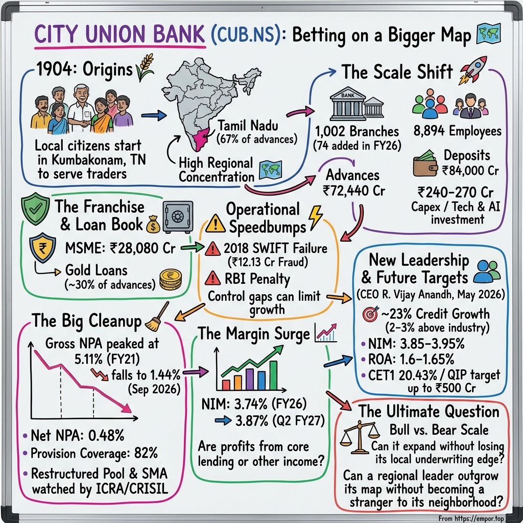City Union Bank Limited visual story map