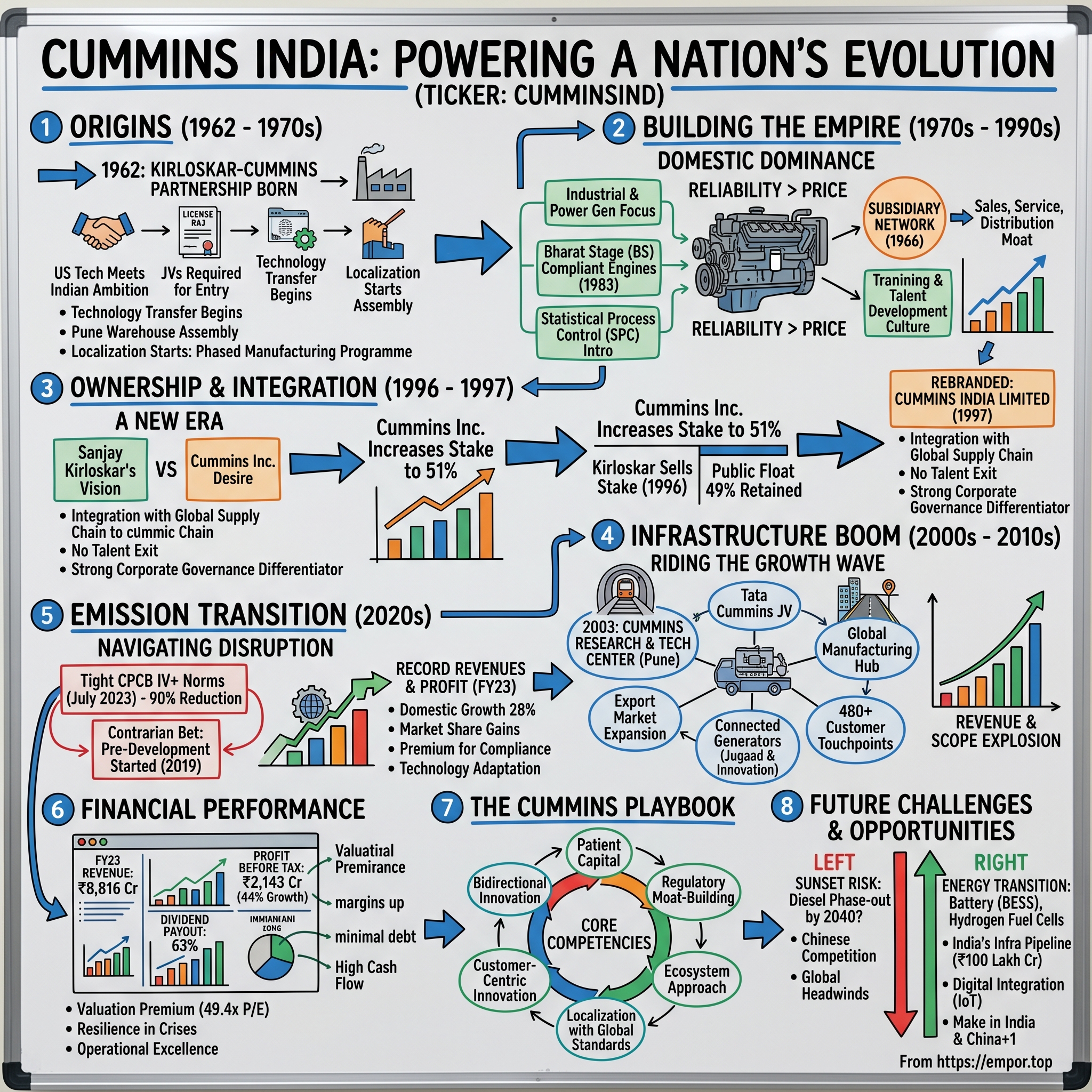 Cummins India visual story map