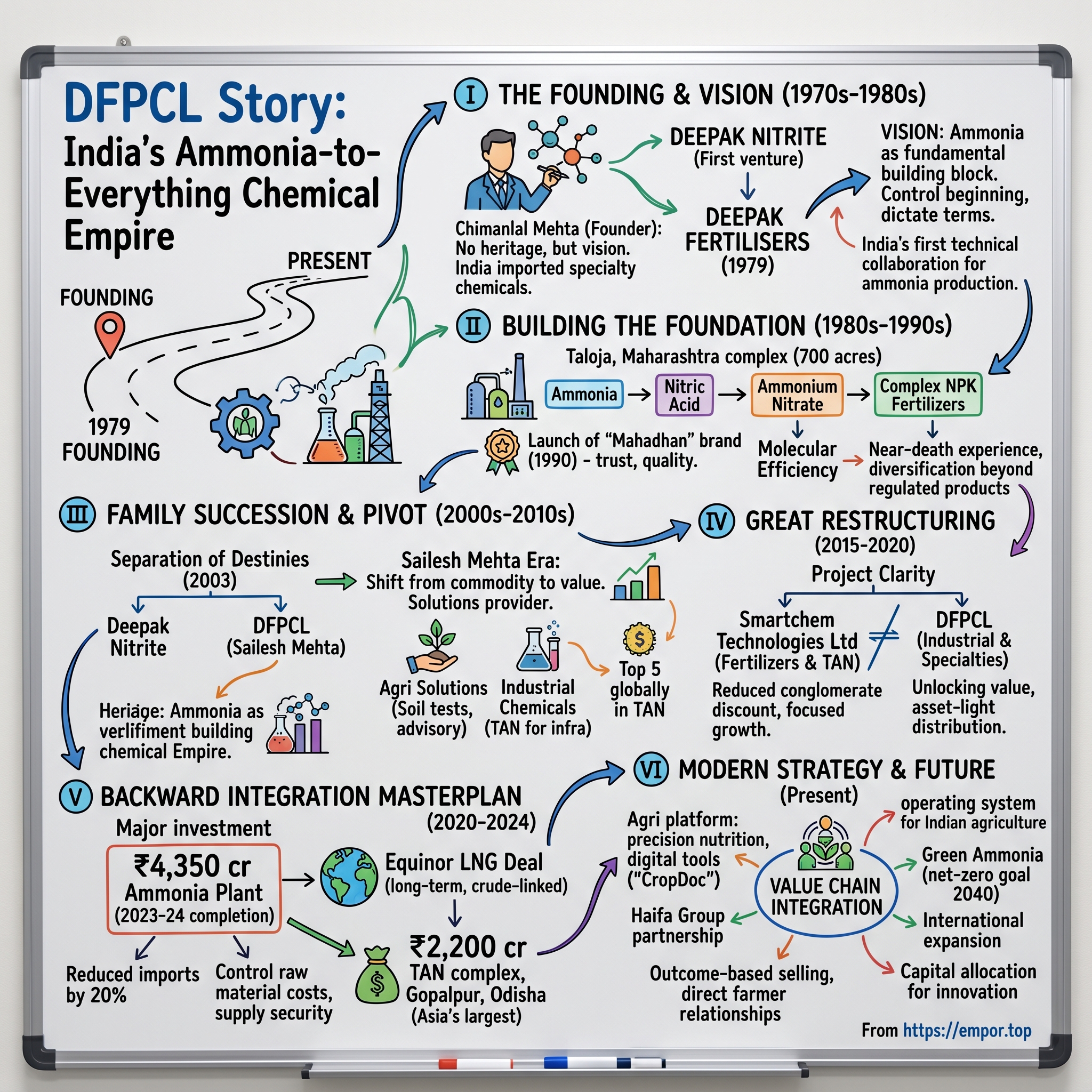 Deepak Fertilisers and Petrochemicals Corporation visual story map