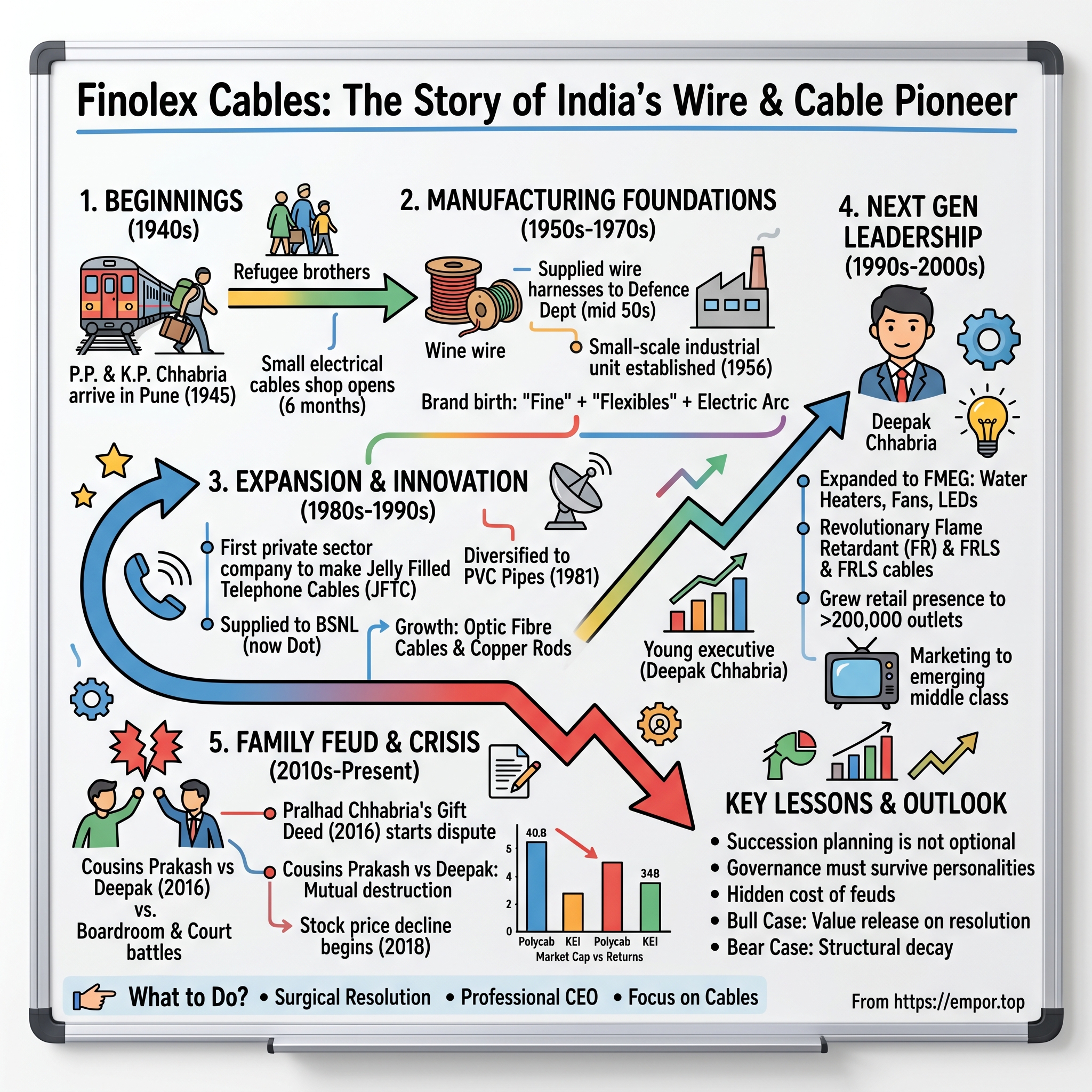 Finolex Cables visual story map