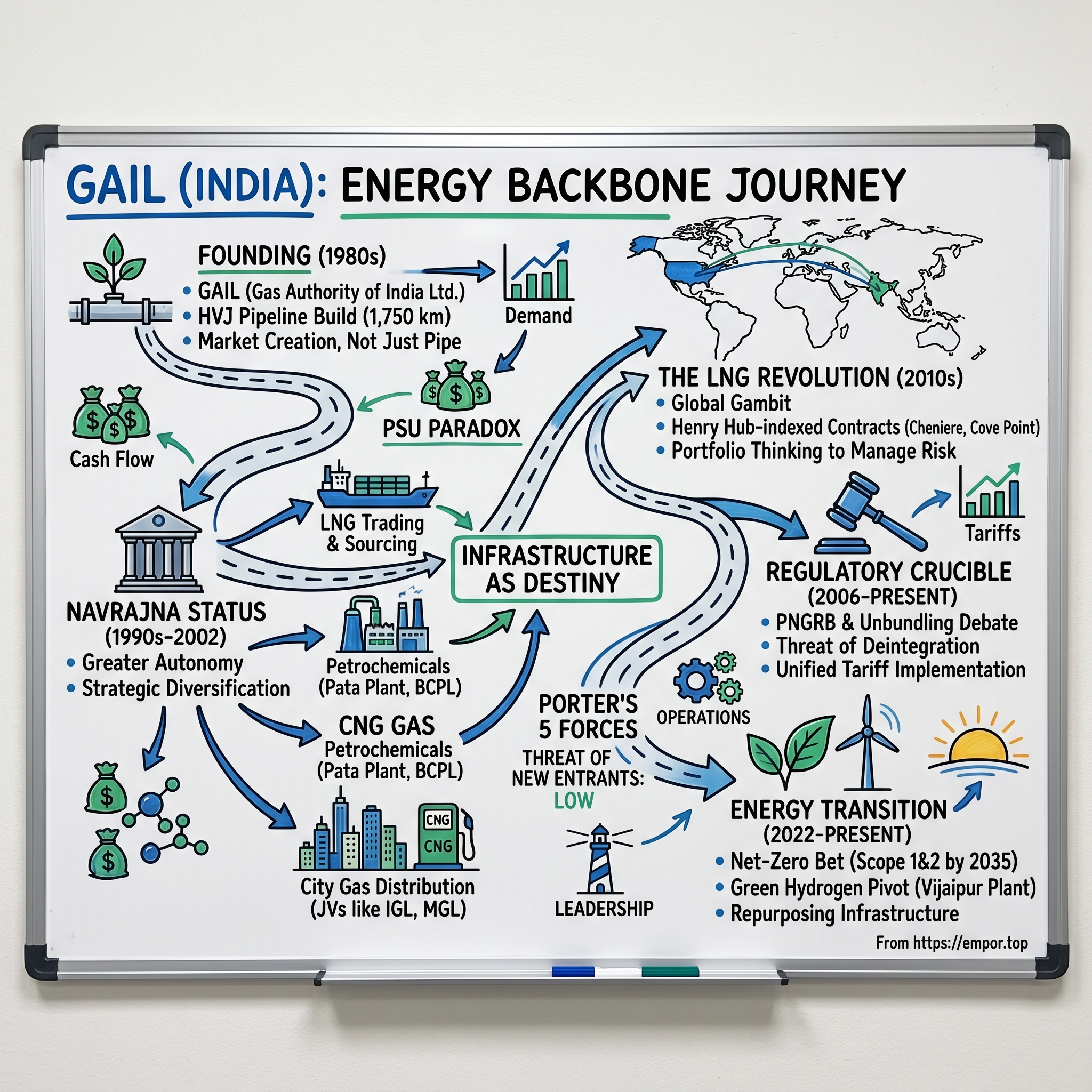 Gail (India) visual story map