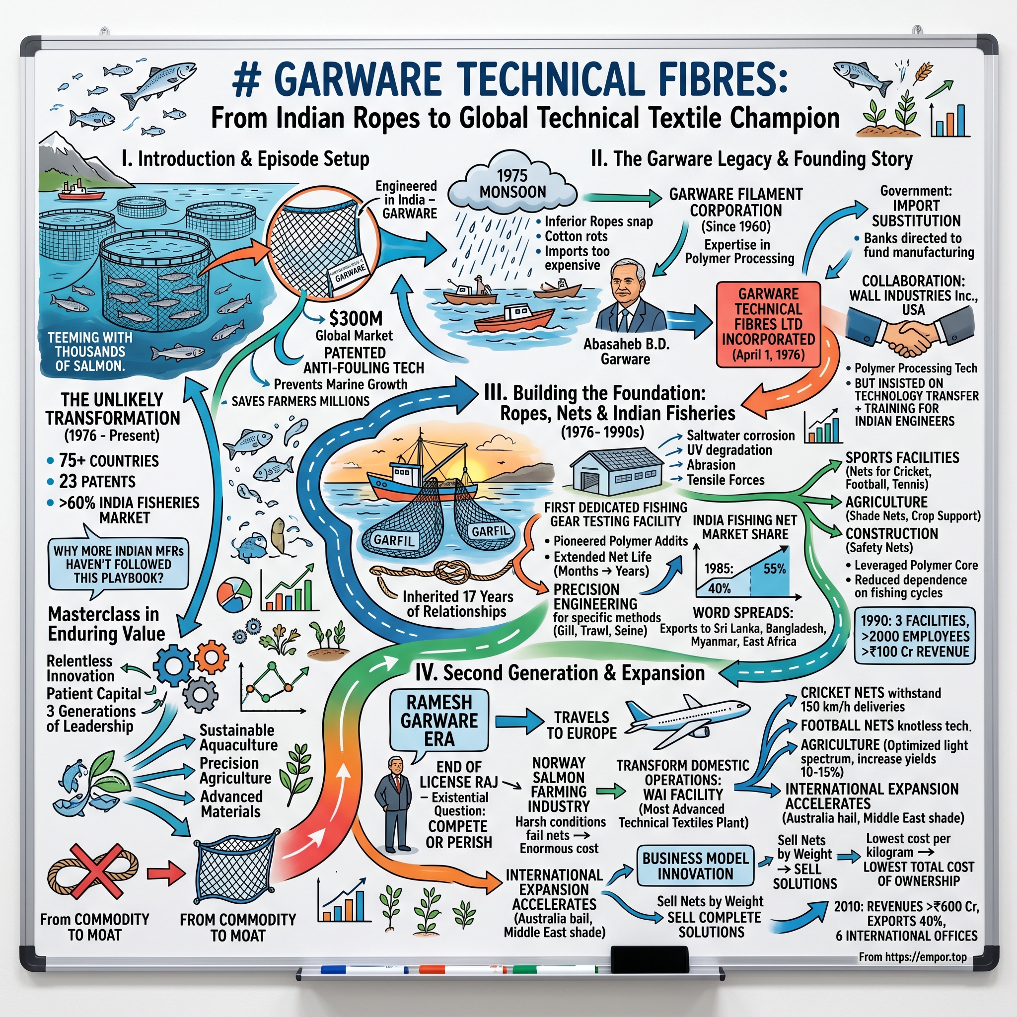 Garware Technical Fibres visual story map