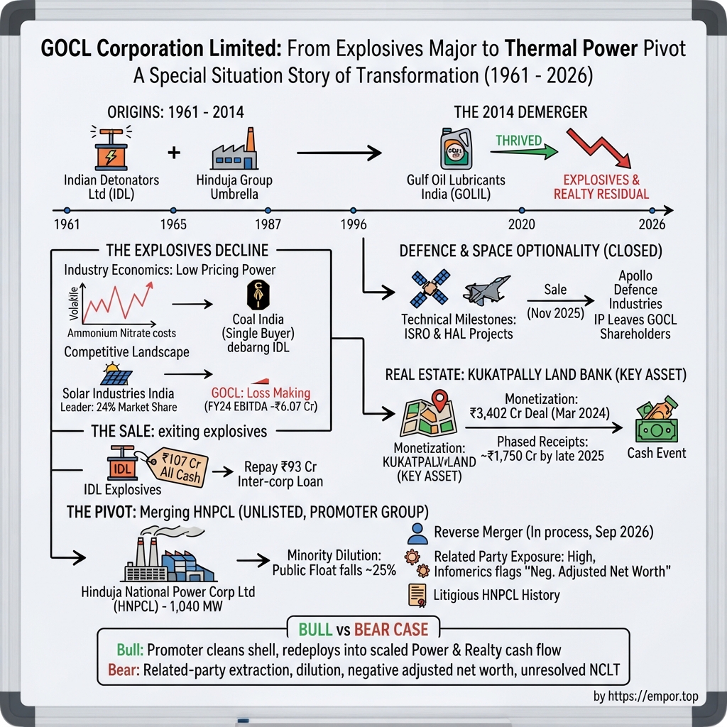 GOCL Corporation Limited visual story map