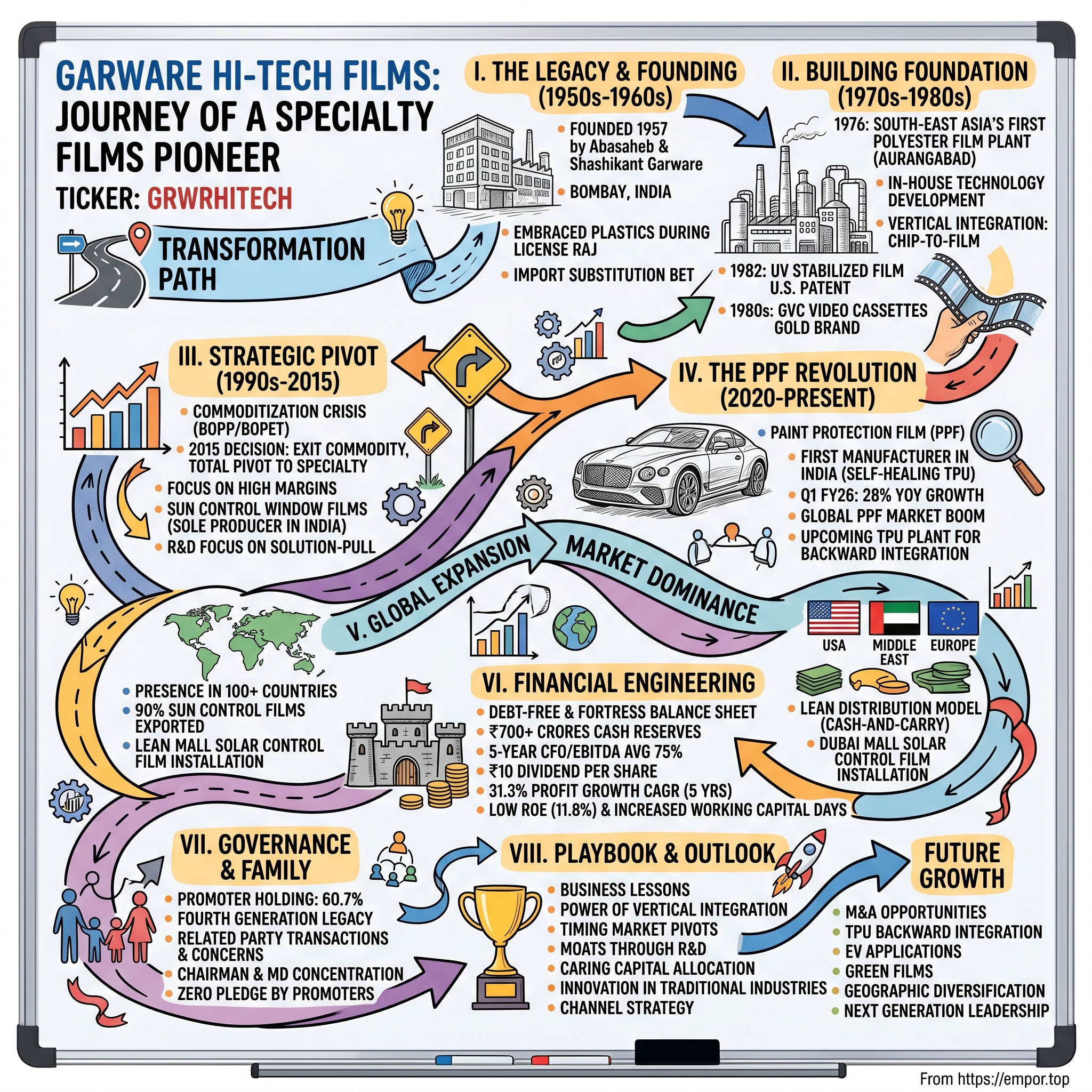 Garware Hi-Tech Films visual story map