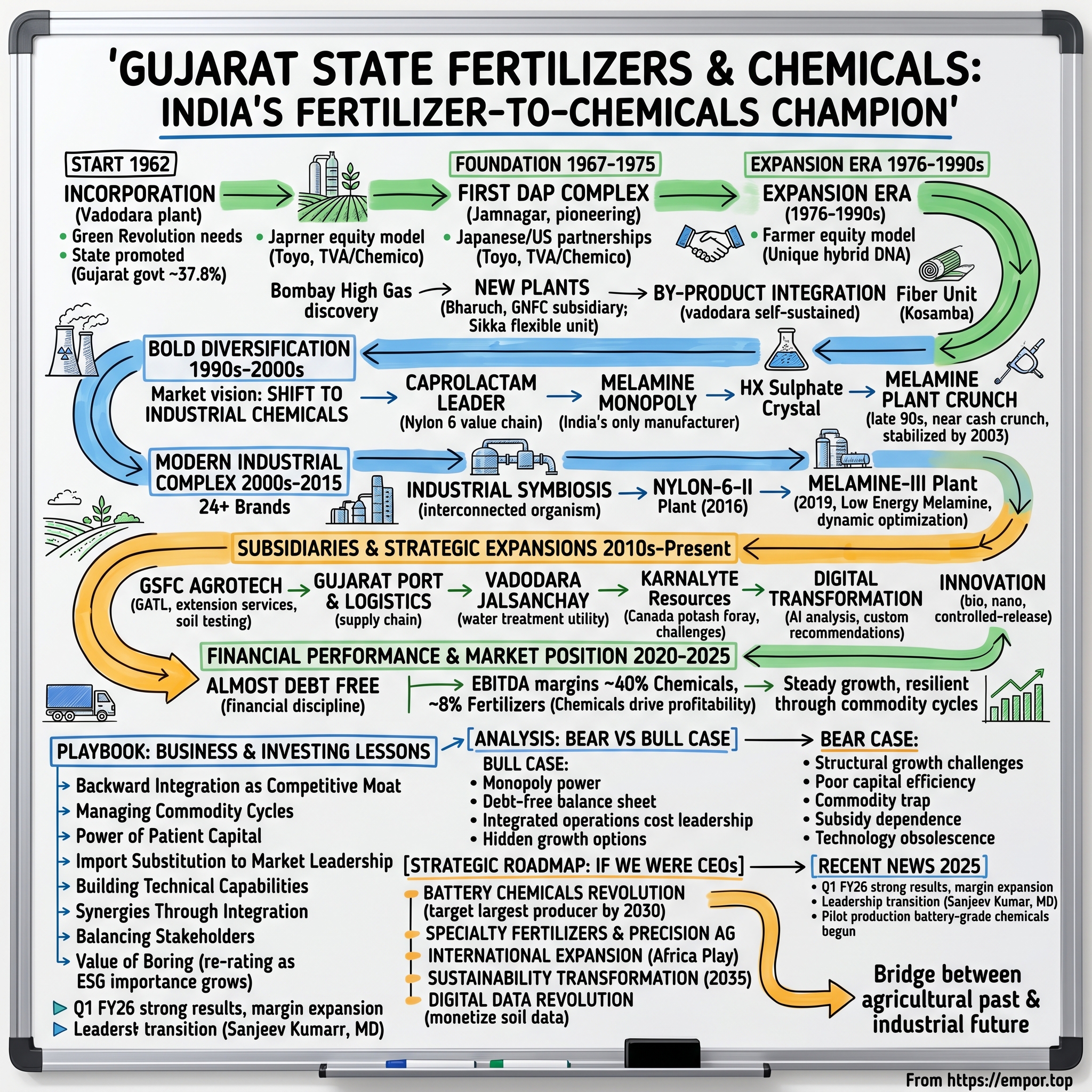 Gujarat State Fertilizers & Chemicals visual story map