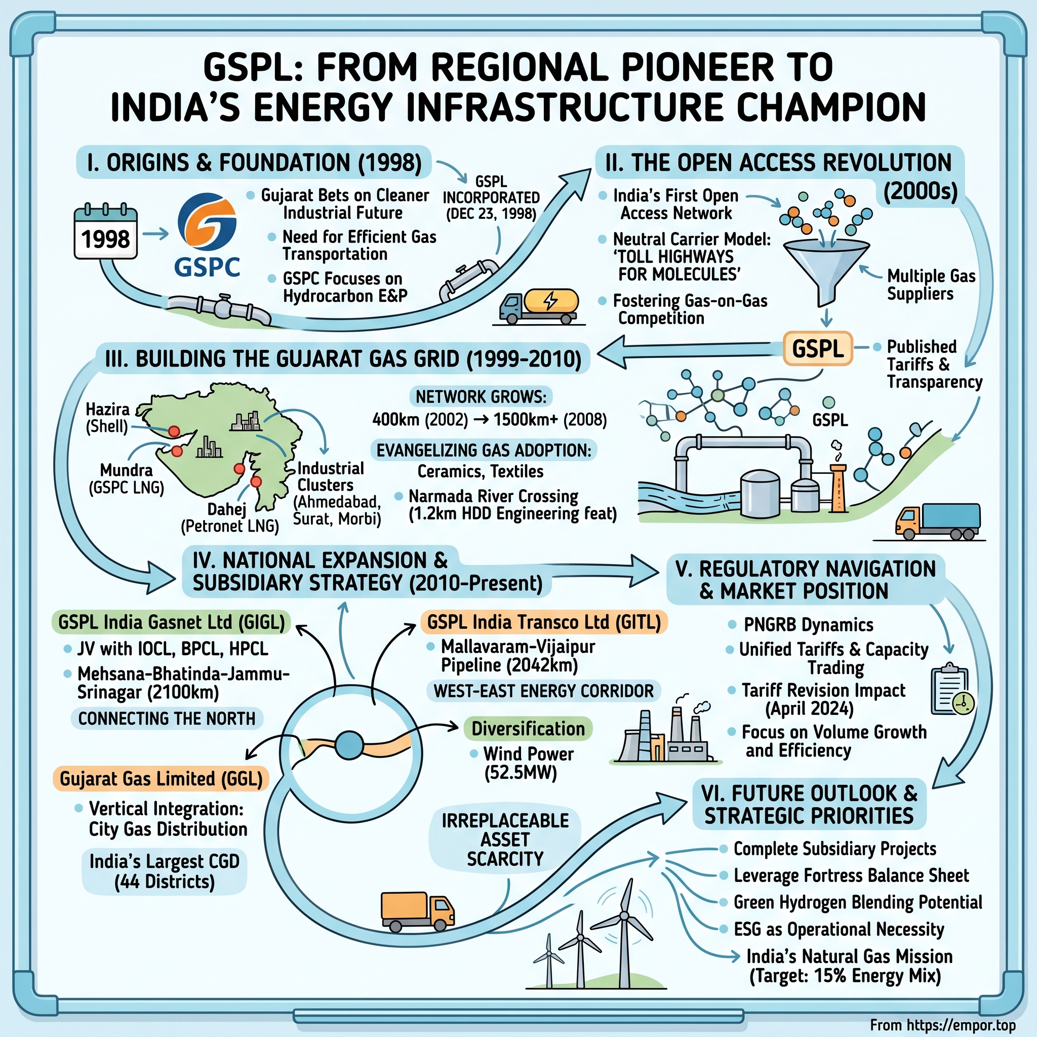 Gujarat State Petronet visual story map