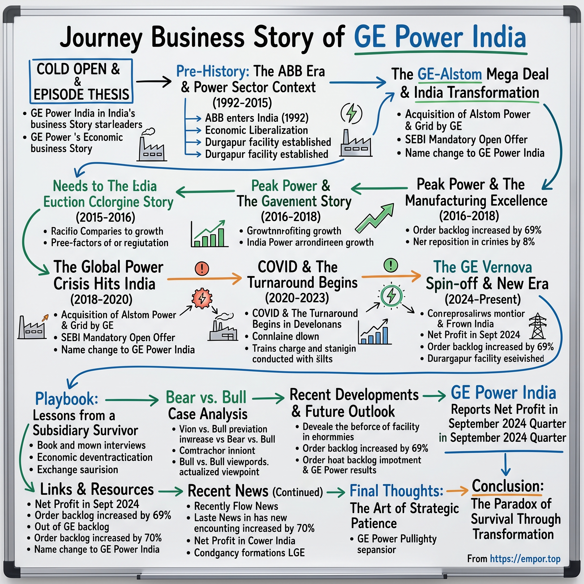 GE Power India visual story map