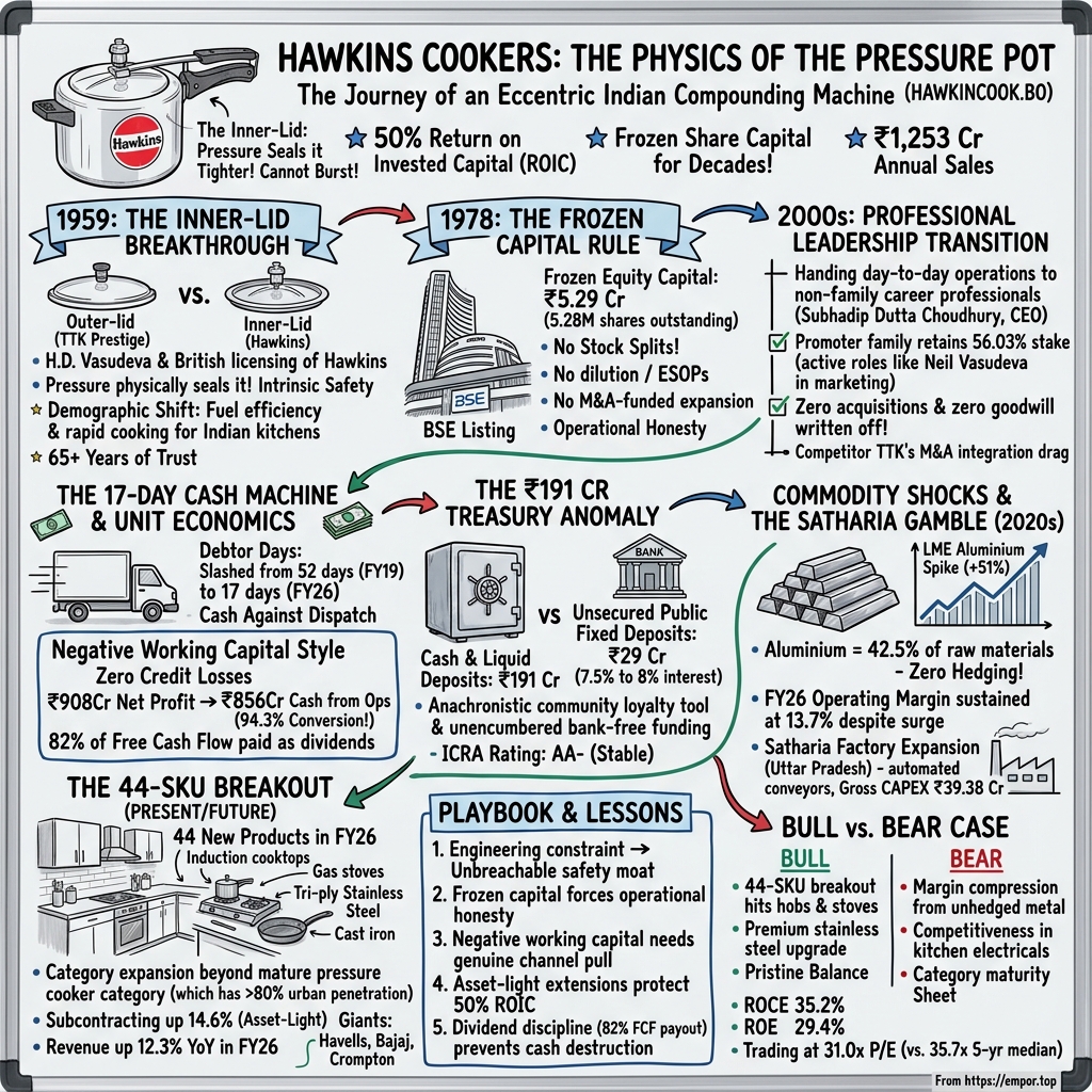 Hawkins Cookers Limited visual story map
