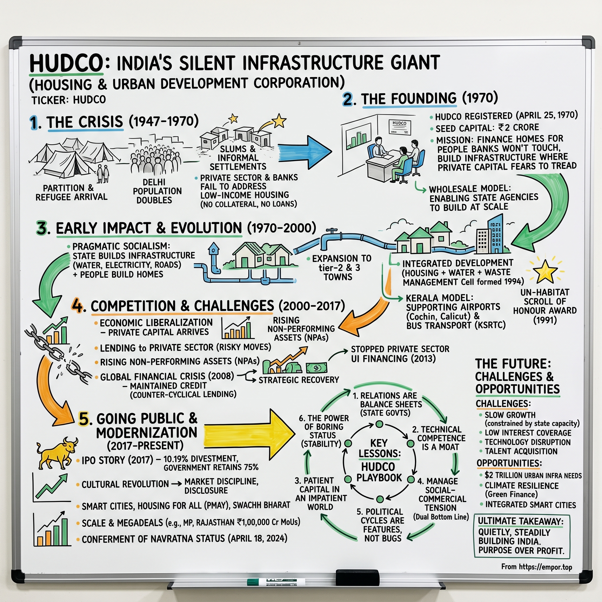 Housing & Urban Development Corporation visual story map