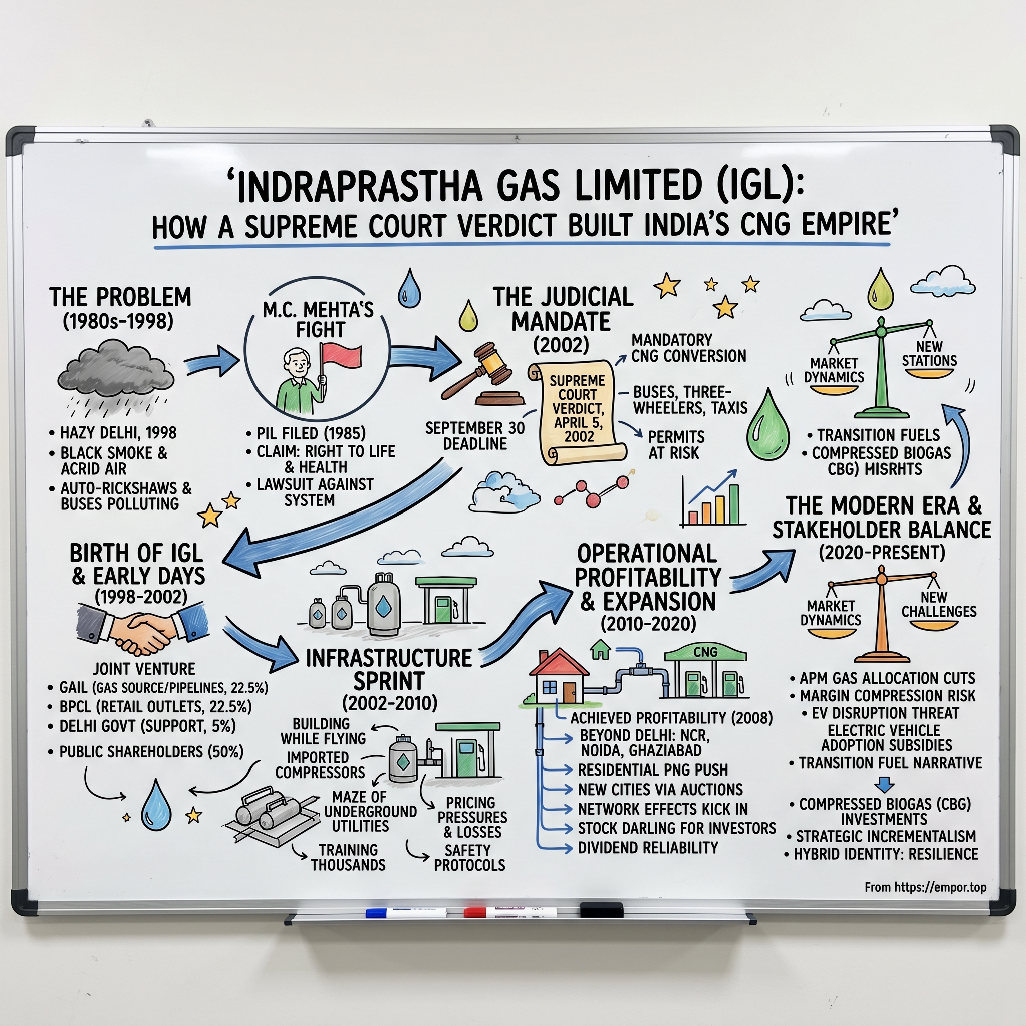 Indraprastha Gas visual story map