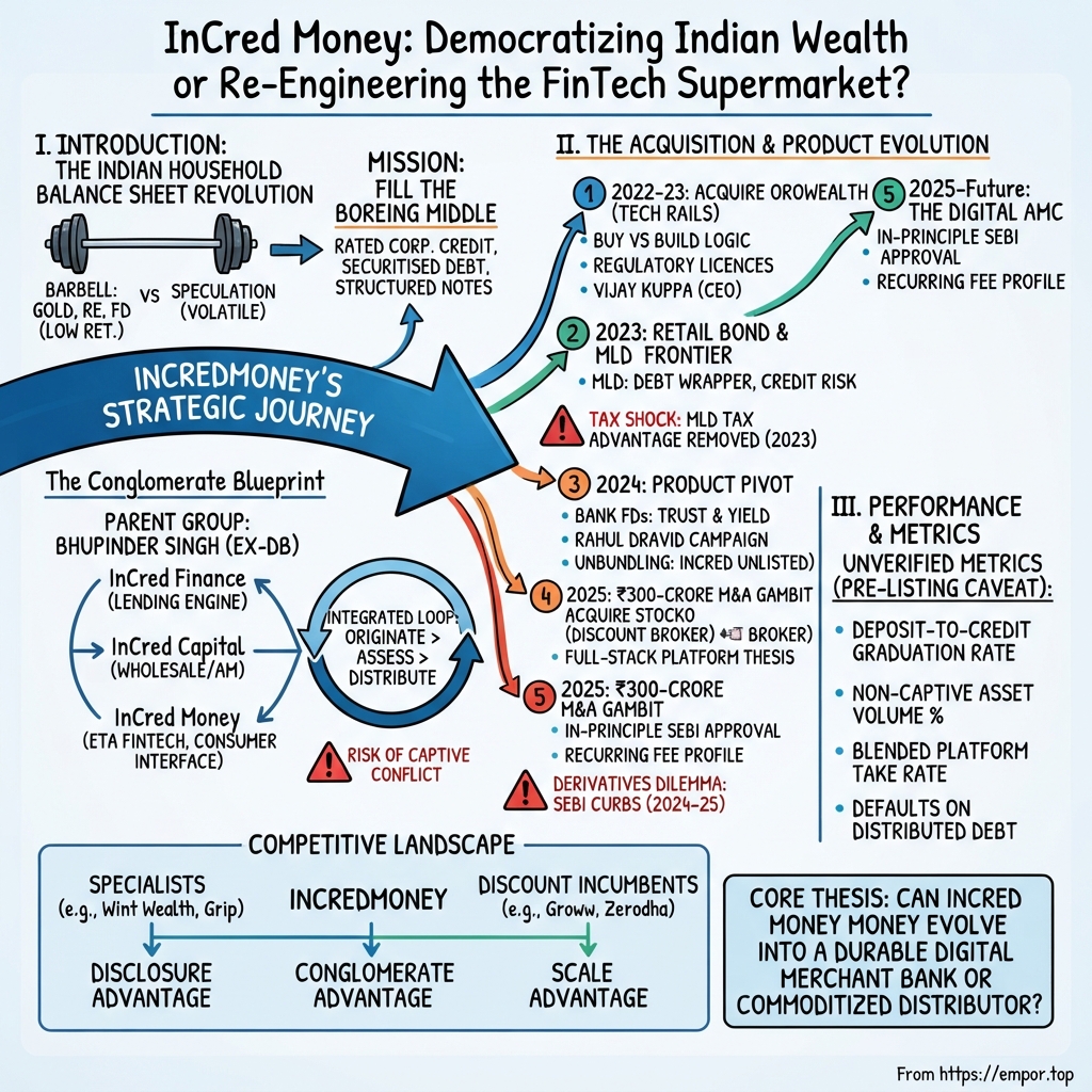 InCred Money visual story map