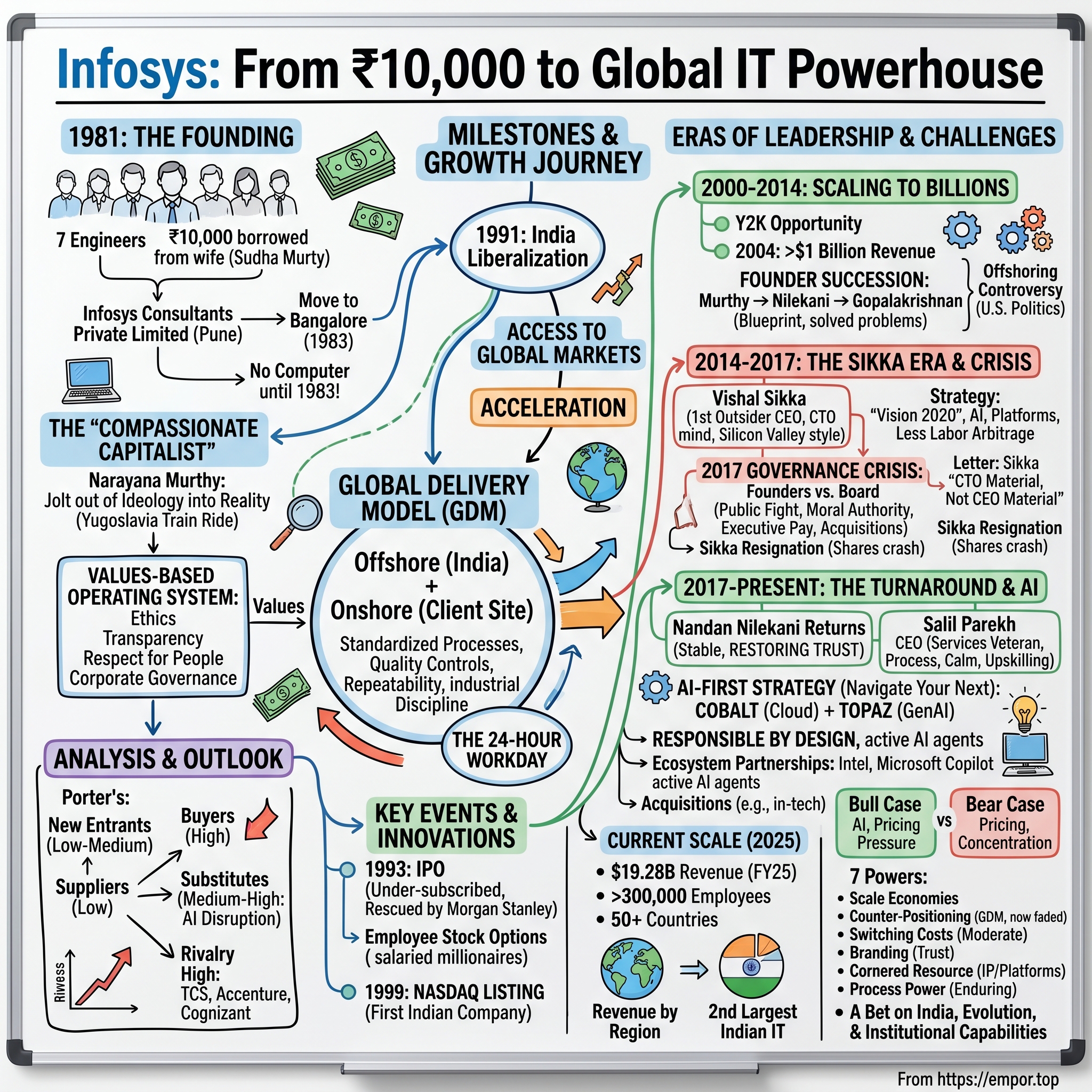 Infosys visual story map