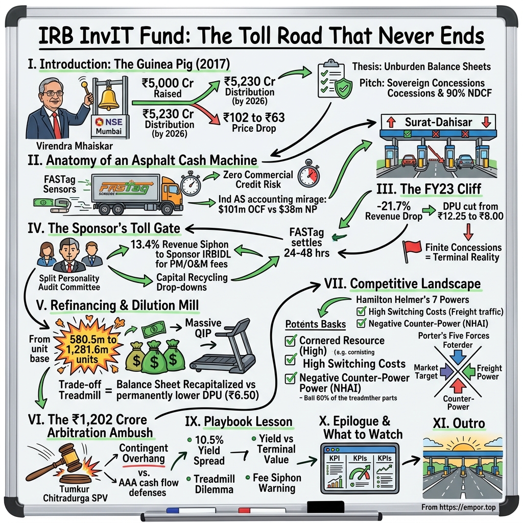 IRB InvIT Fund visual story map
