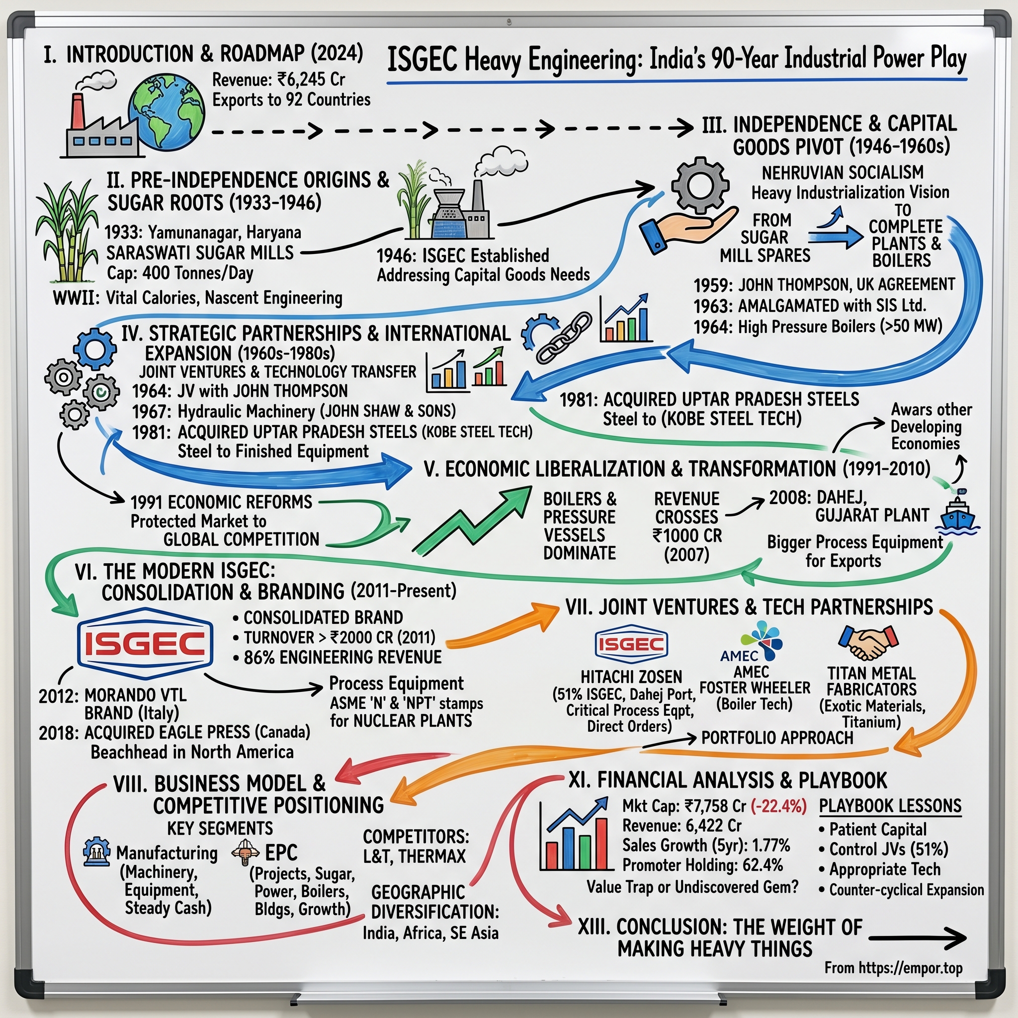 ISGEC Heavy Engineering visual story map