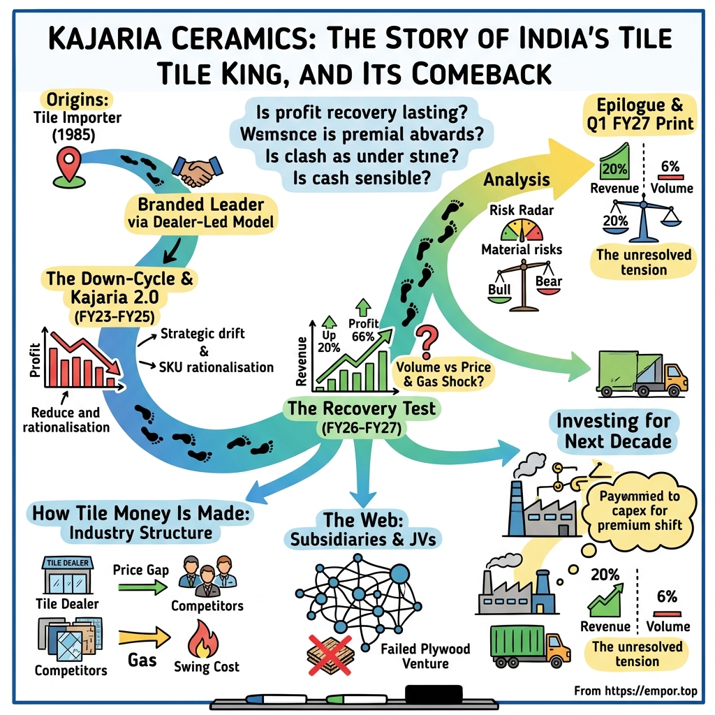 Kajaria Ceramics Limited visual story map