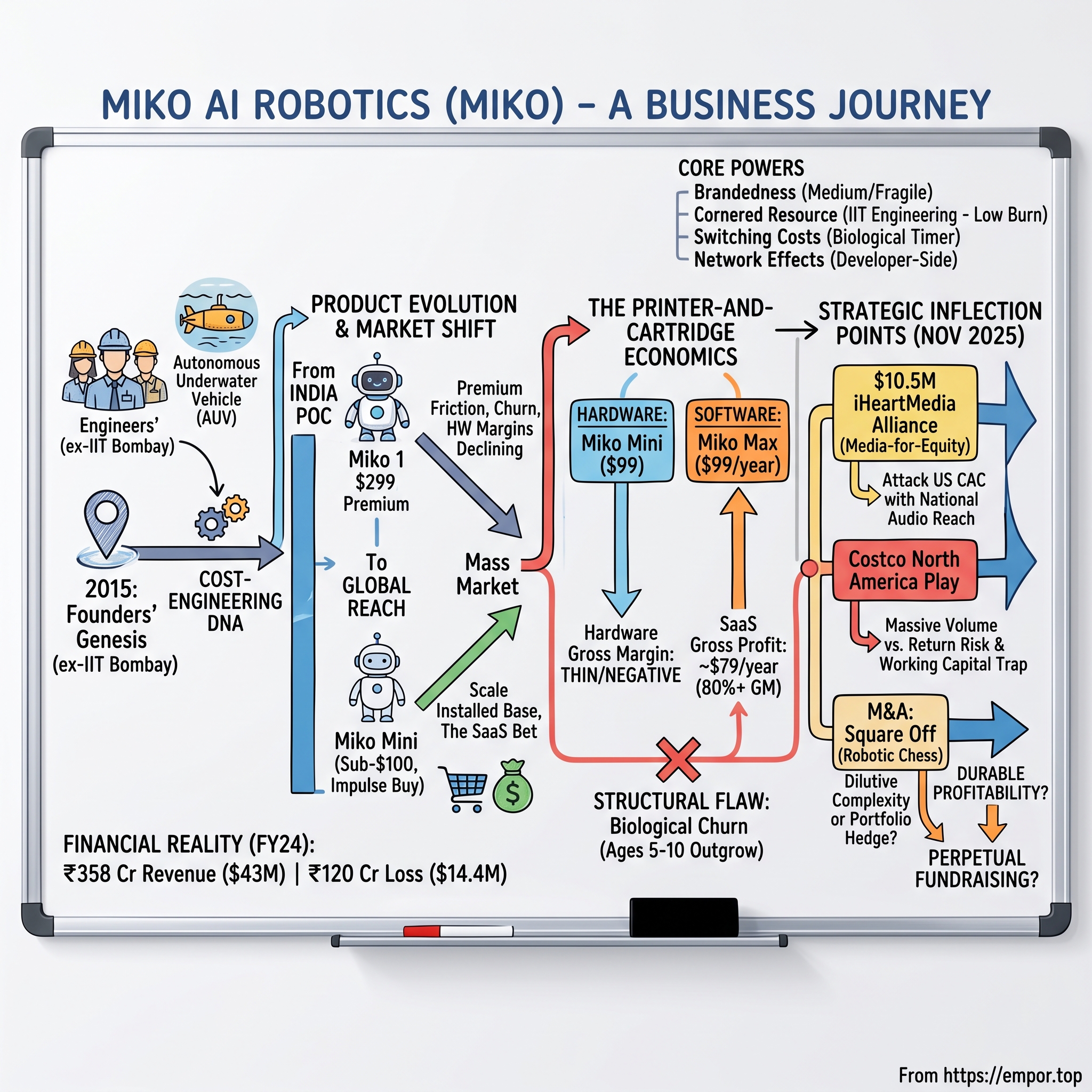 Miko AI Robotics visual story map