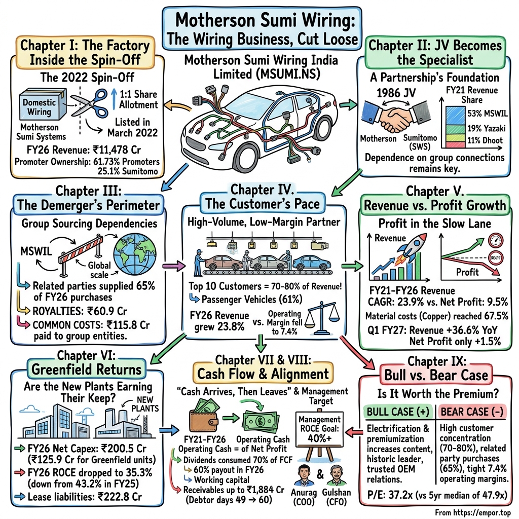 Motherson Sumi Wiring India Limited visual story map