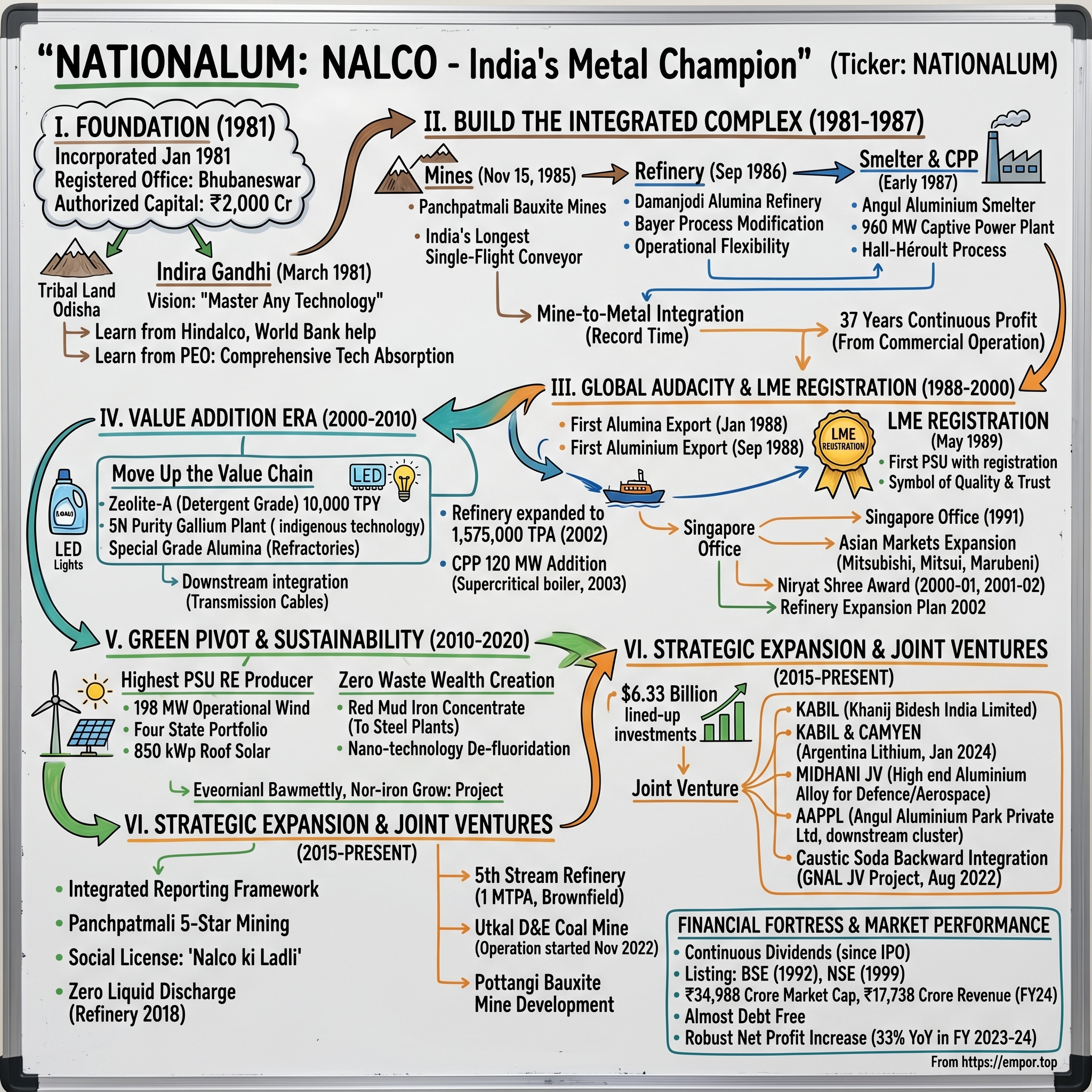 National Aluminium Company visual story map