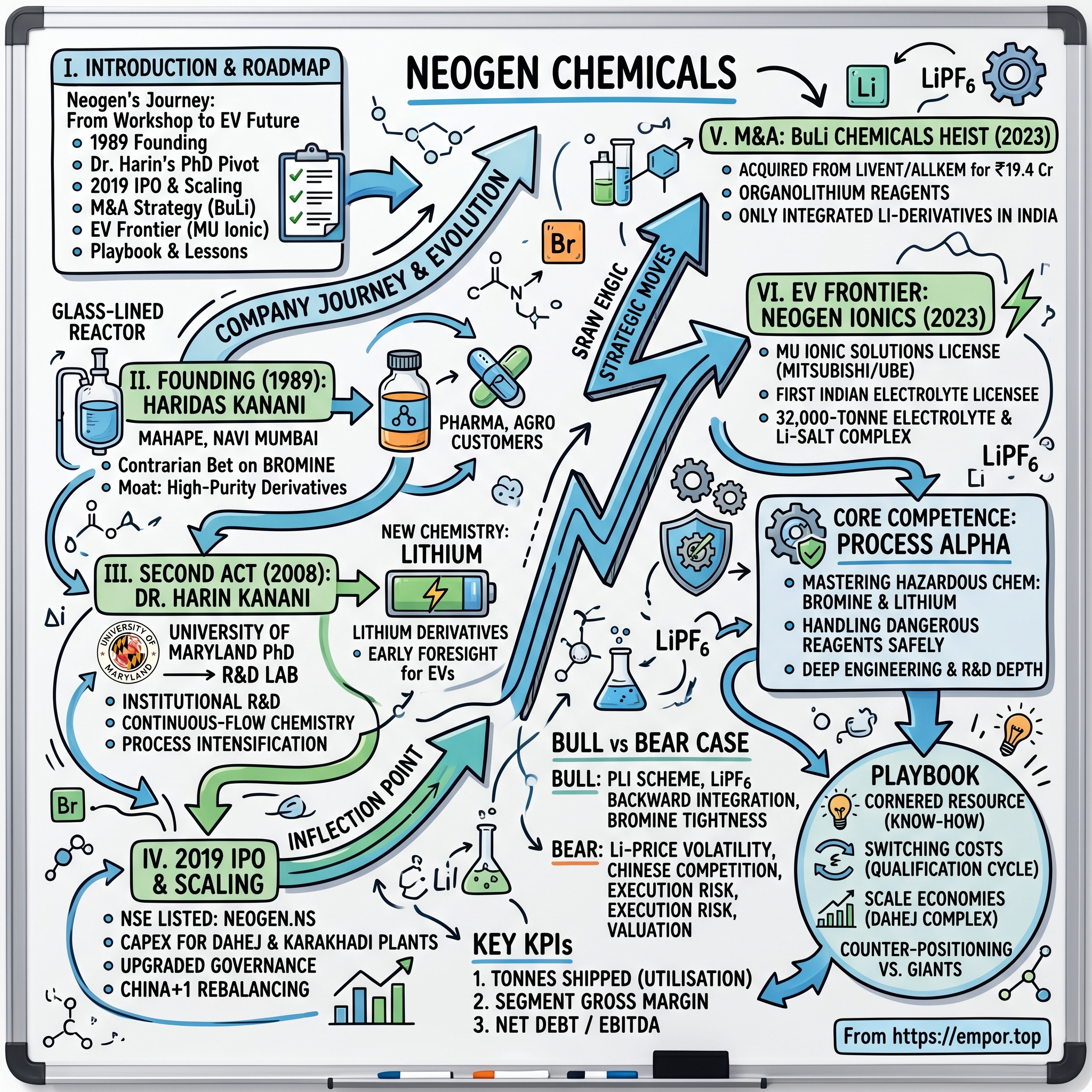 Neogen Chemicals Limited visual story map