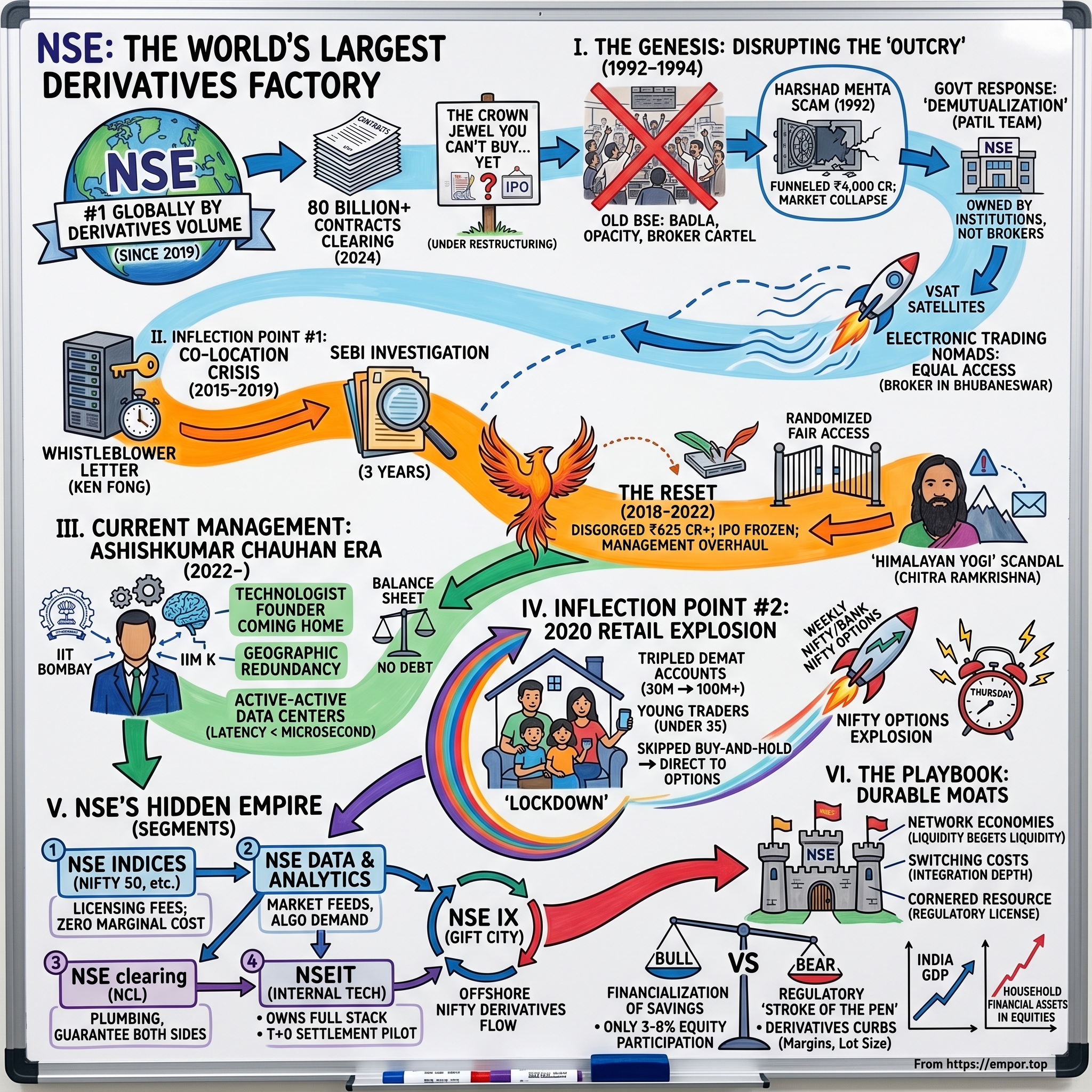 NSE India visual story map