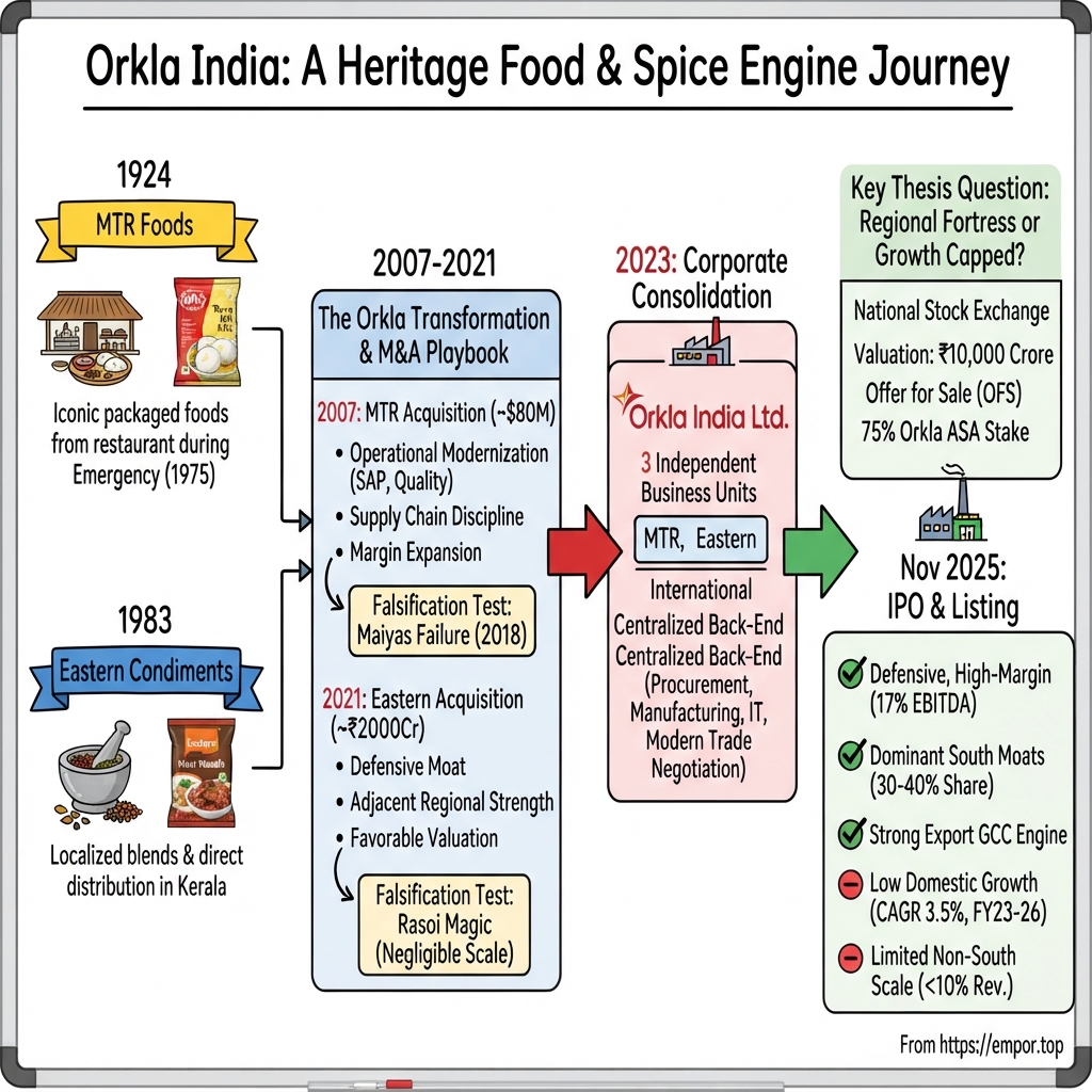 Orkla India Ltd. visual story map