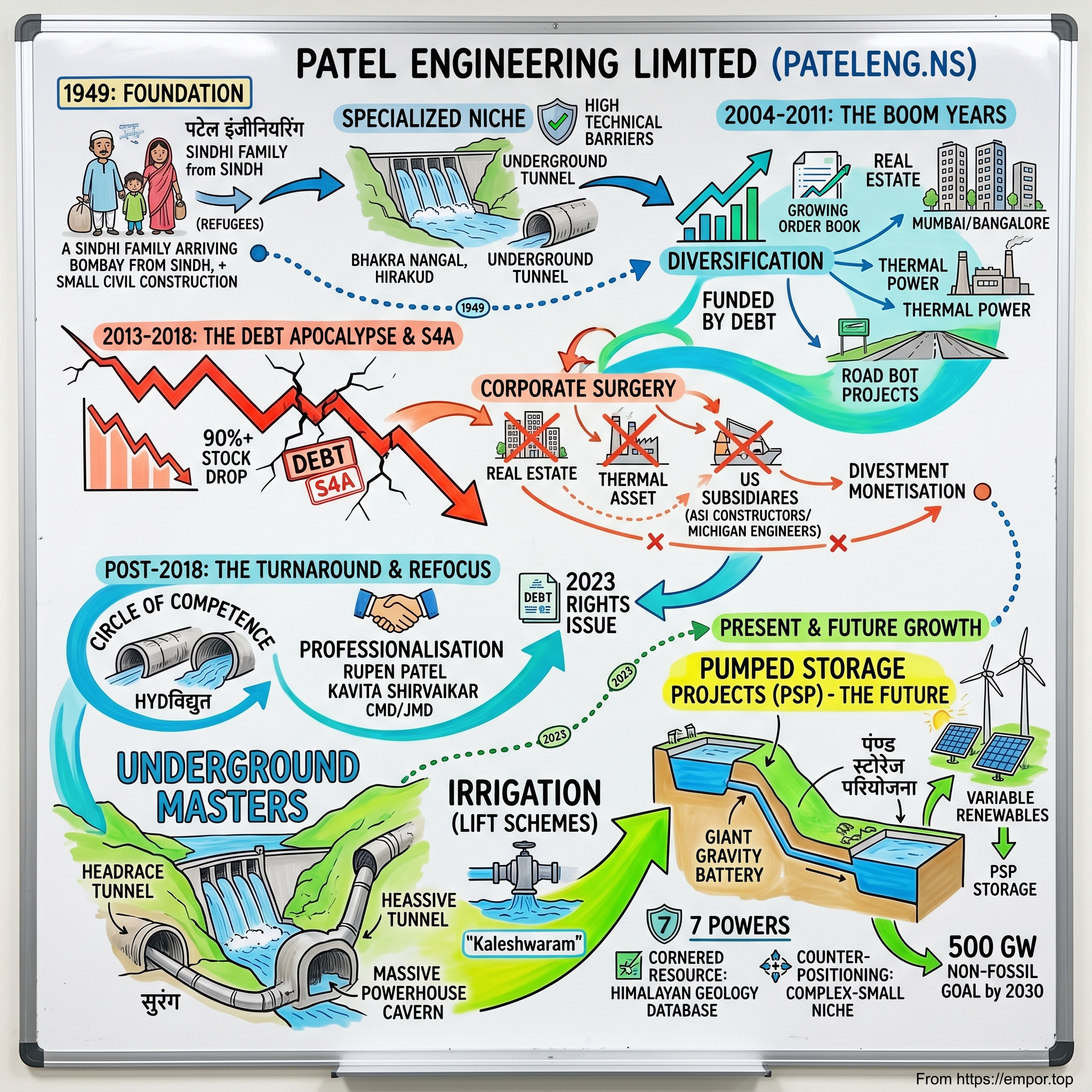 Patel Engineering Limited visual story map