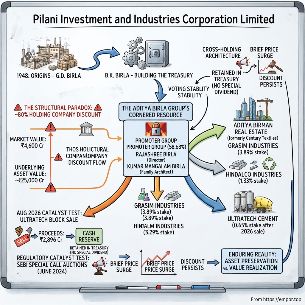 Pilani Investment and Industries Corporation Limited visual story map
