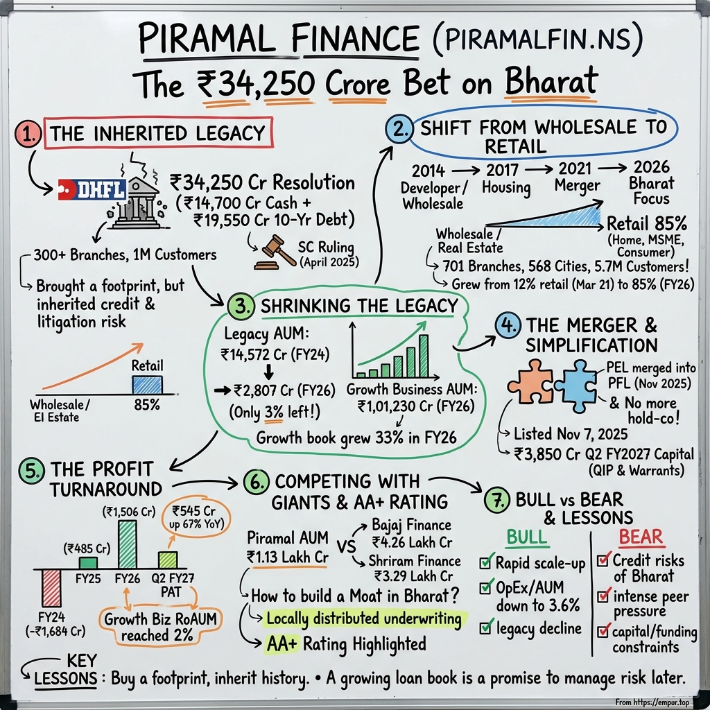 Piramal Finance Limited visual story map