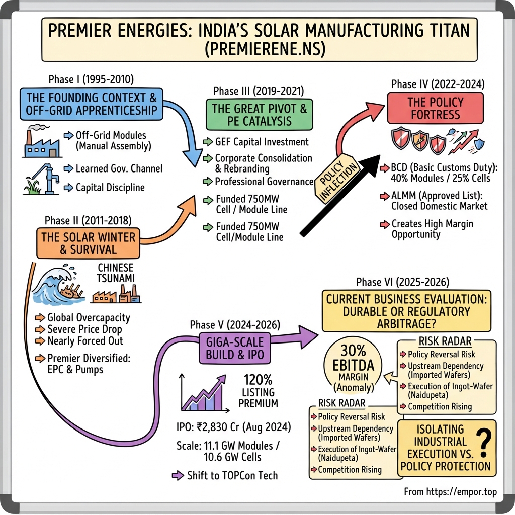 Premier Energies Limited visual story map