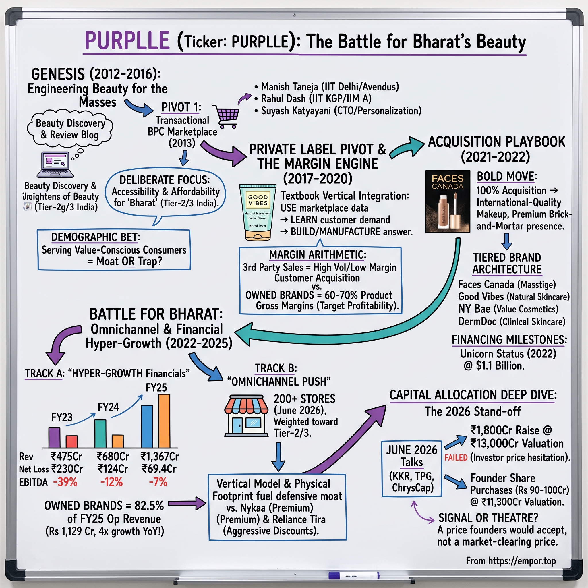 Purplle visual story map