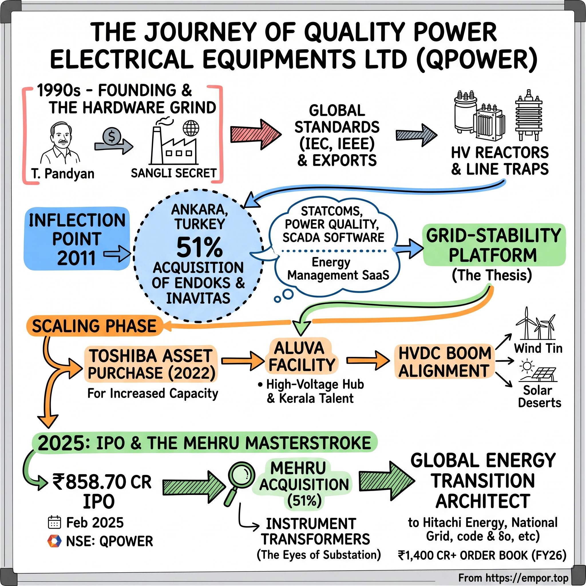 Quality Power Electrical Equipments Ltd visual story map