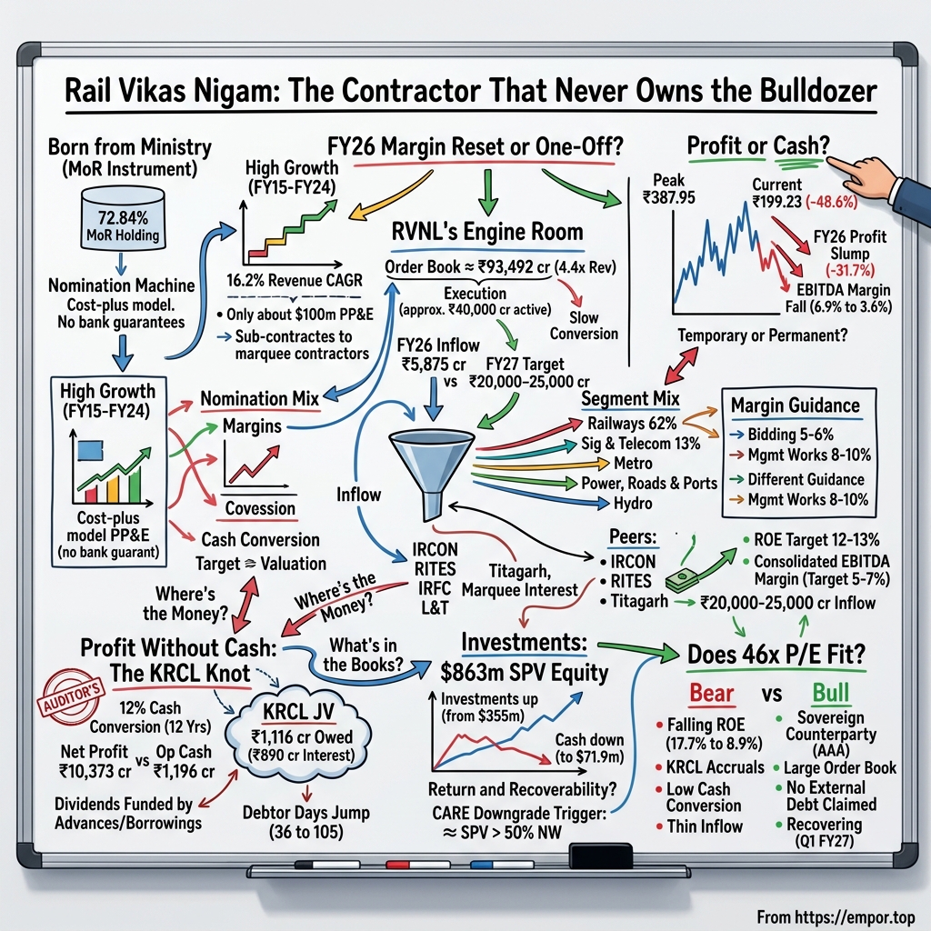 Rail Vikas Nigam Limited visual story map