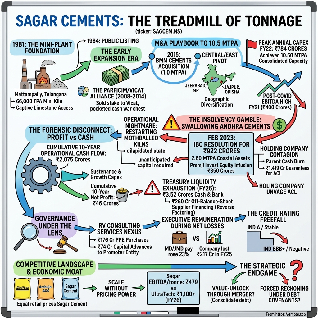 Sagar Cements Limited visual story map