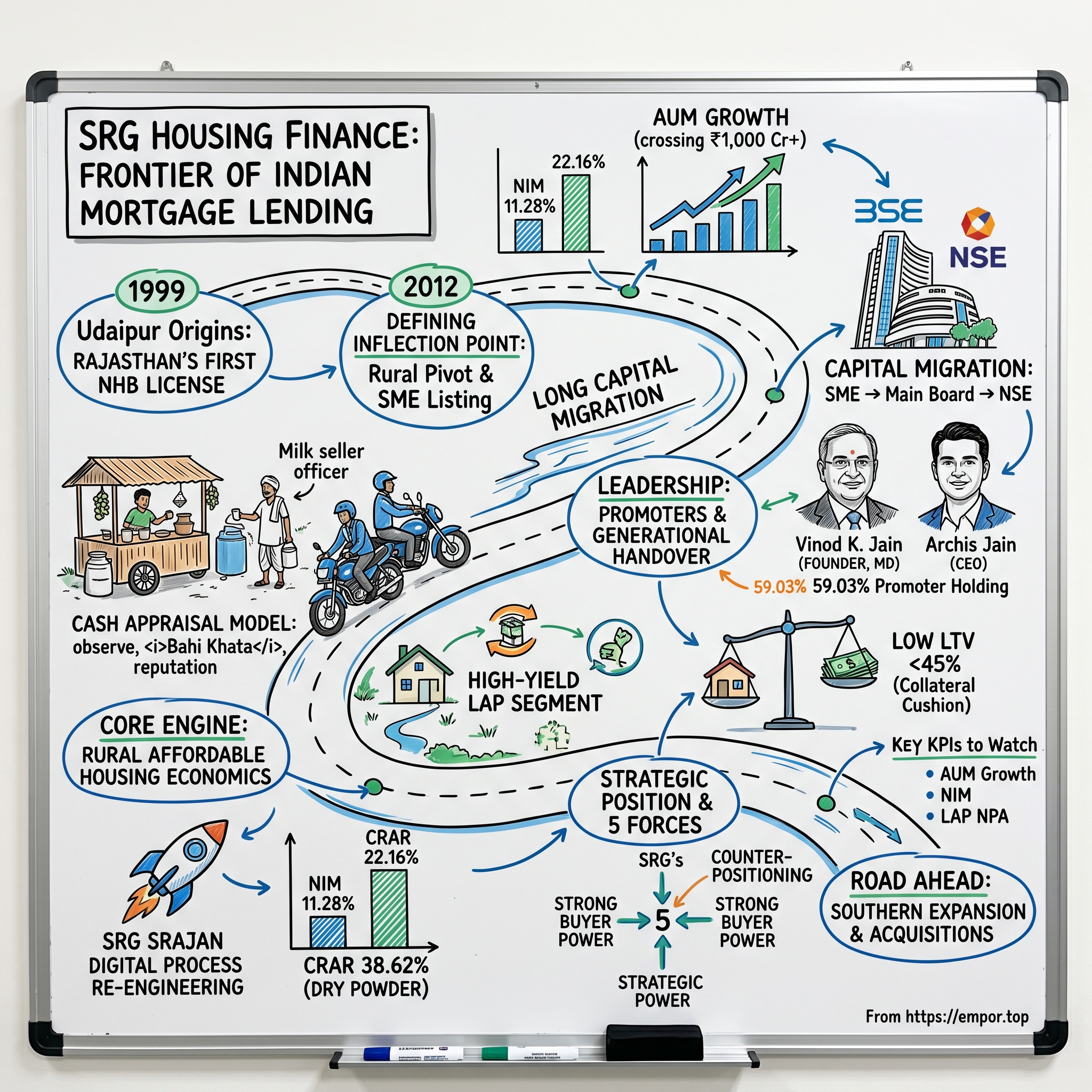 SRG Housing Finance Limited visual story map