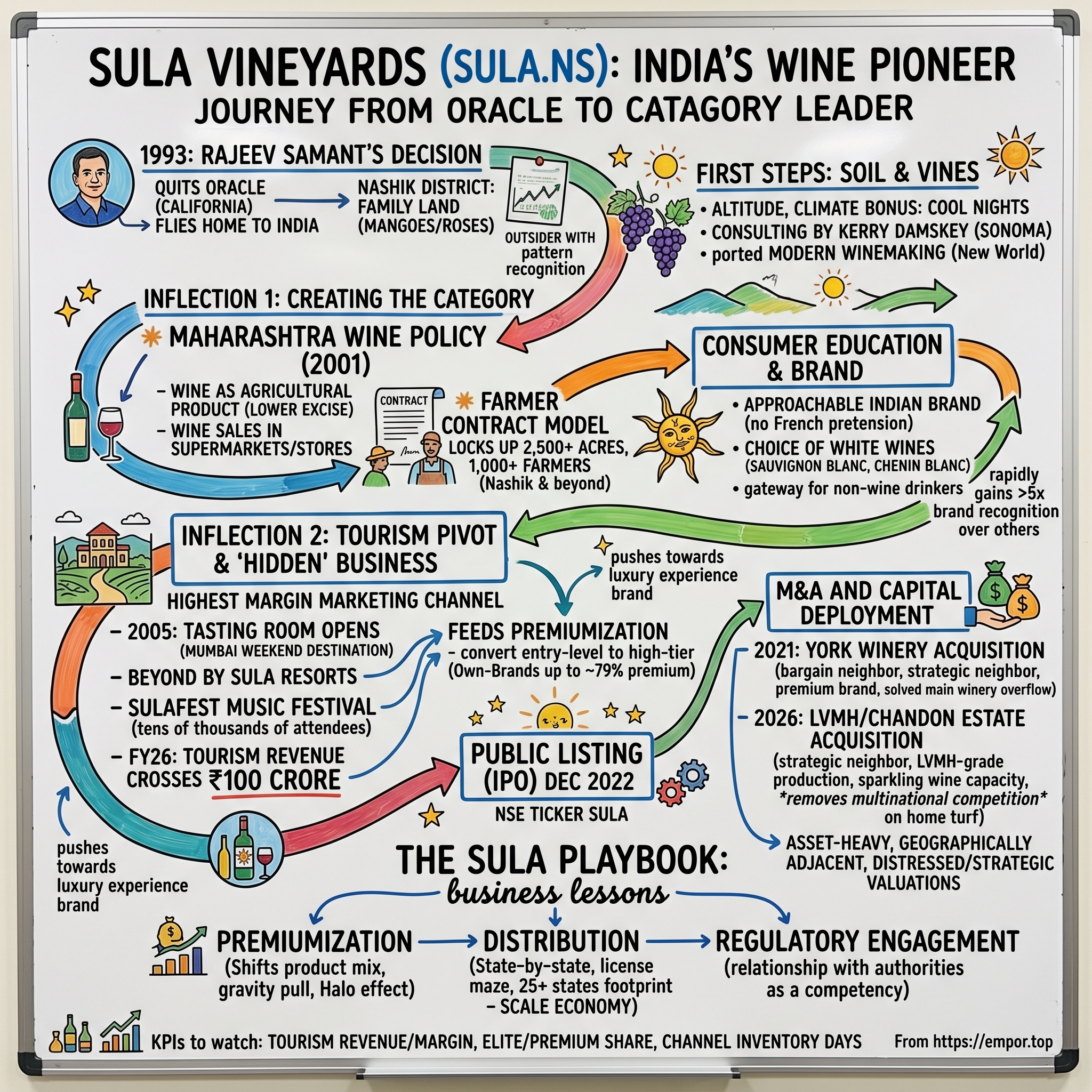 Sula Vineyards Limited visual story map