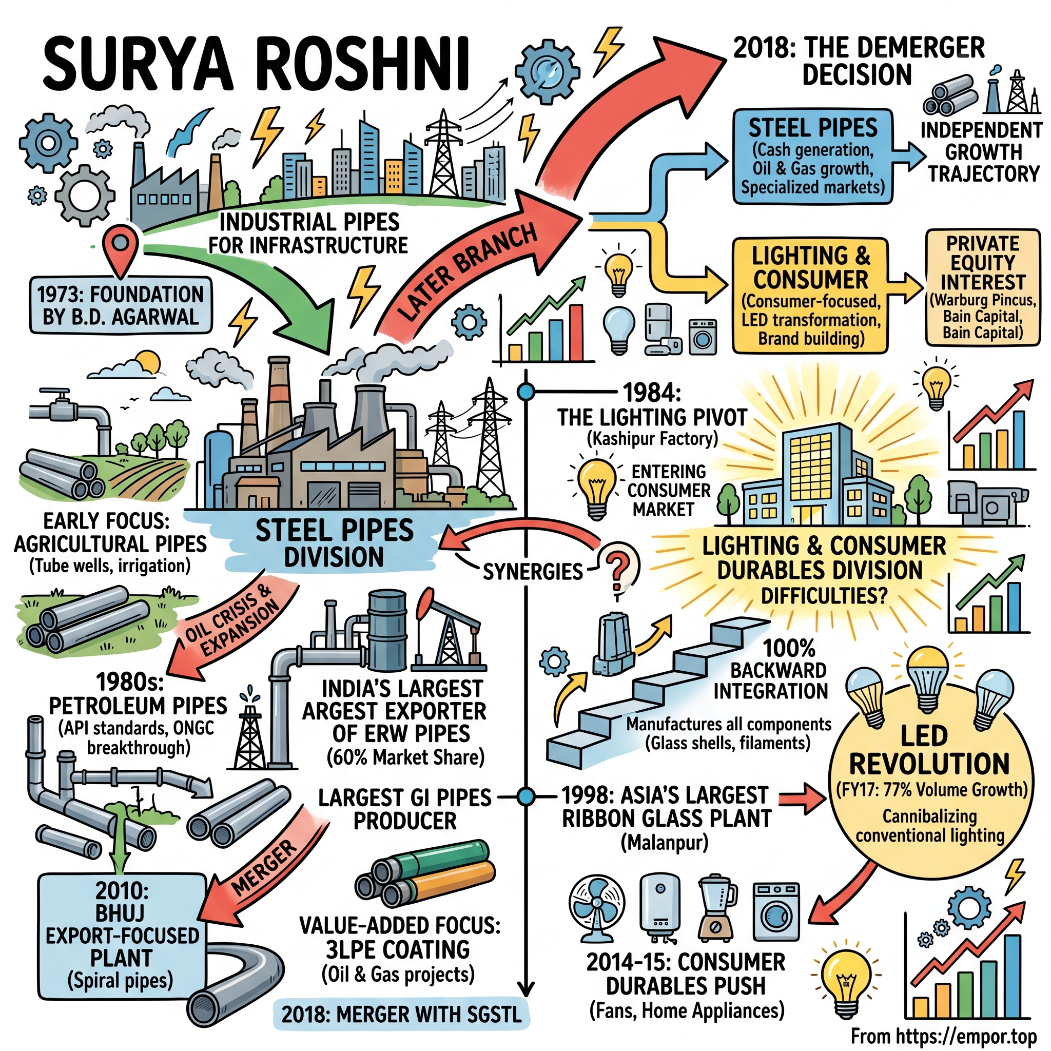 Surya Roshni visual story map