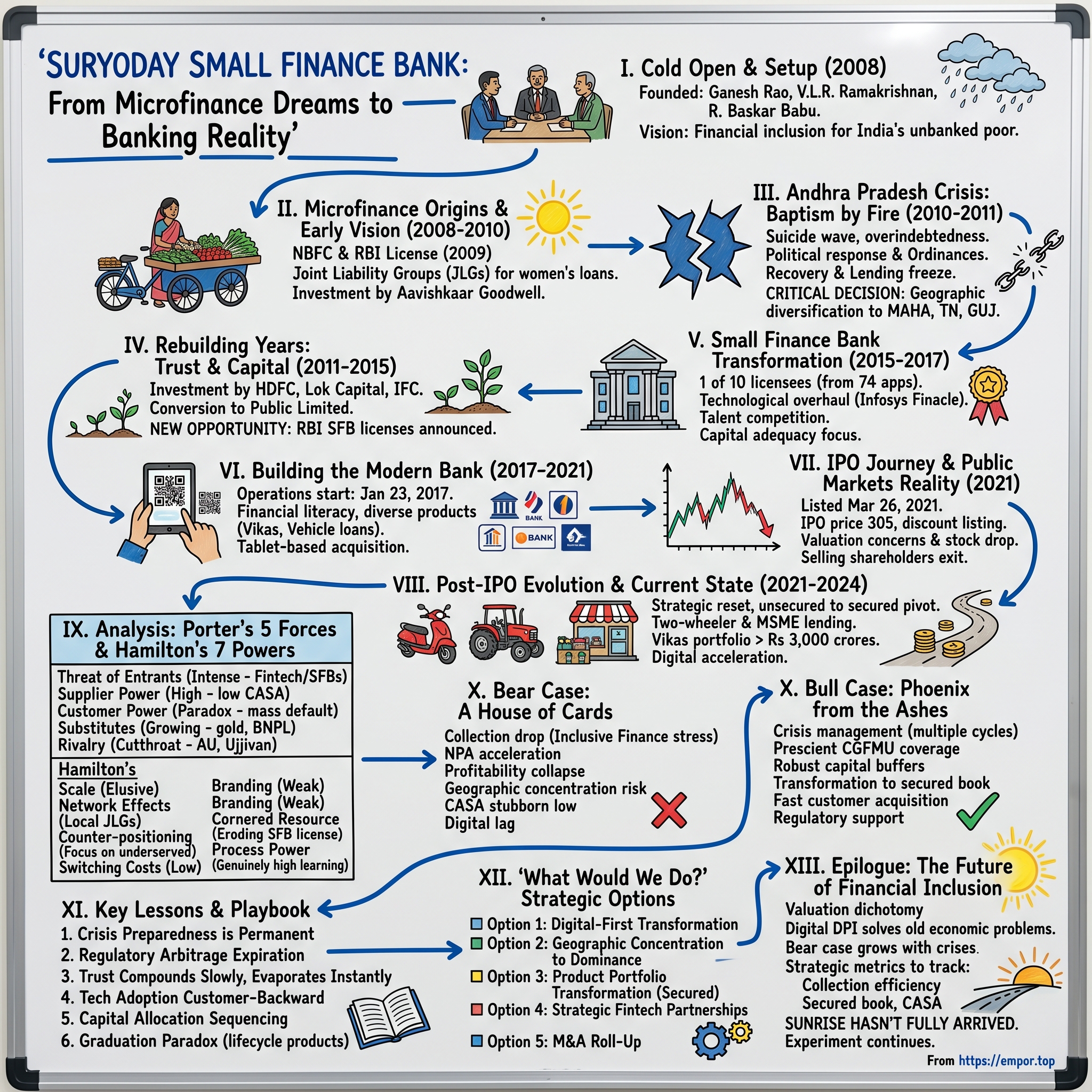 Suryoday Small Finance Bank visual story map